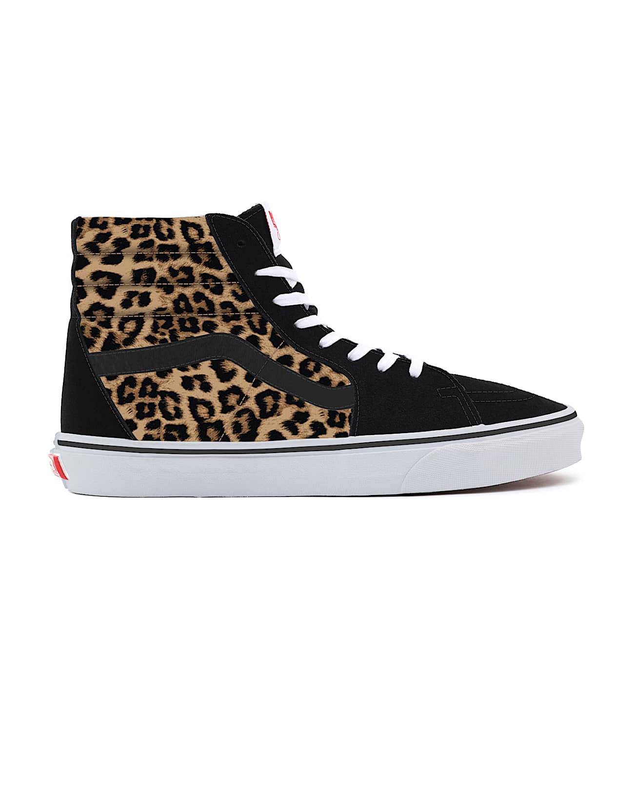 Personalisierbare Leopard Sk8Hi mit breiter passform VANS Braun ALT1