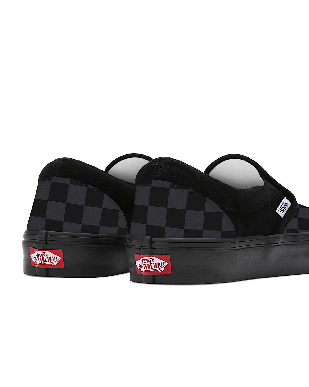 Kids Customs Total Black Checkerboard Slip-On (4-8 years) - 3