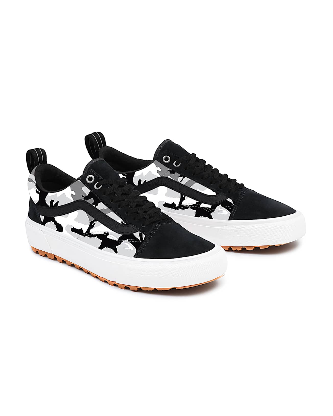 Personalisierbare Camo BlackGrey Old Skool MTE VANS Schwarz HERO