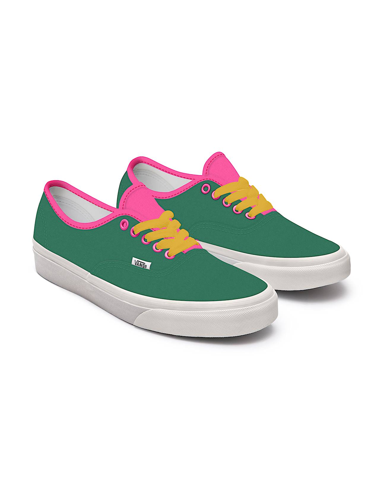 Personalisierbare Clashing Colours  Ultramarine Green and Neon Pink Authentic VANS Grn HERO