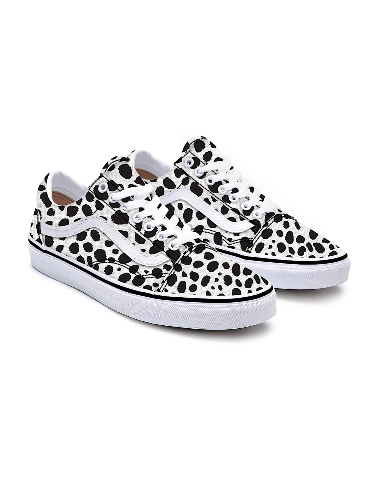 Personalisierbare Dalmatian Old Skool VANS SchwarzWei HERO