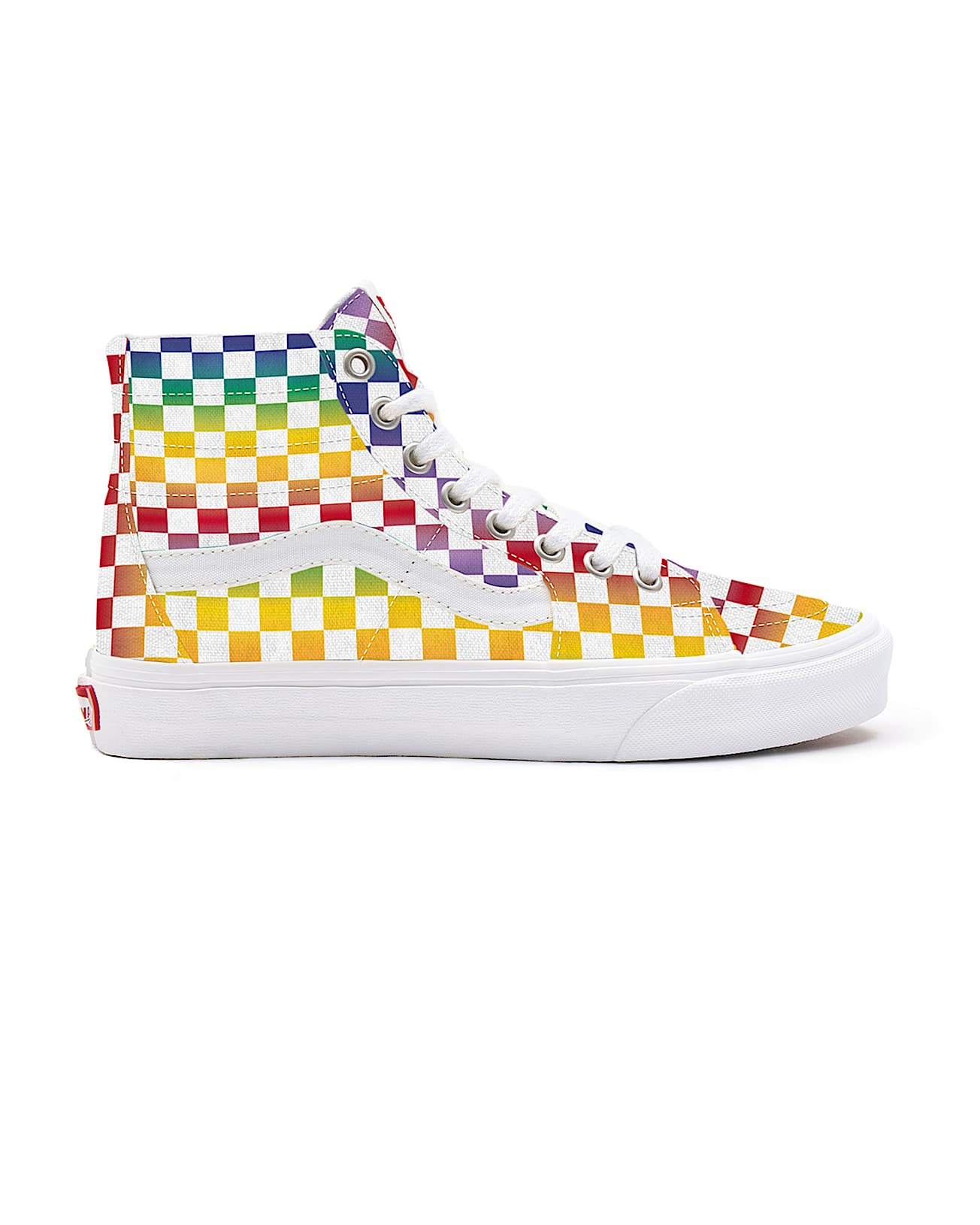 Personalisierbare Rainbow Checkerboard Sk8Hi VANS Multicolour ALT1