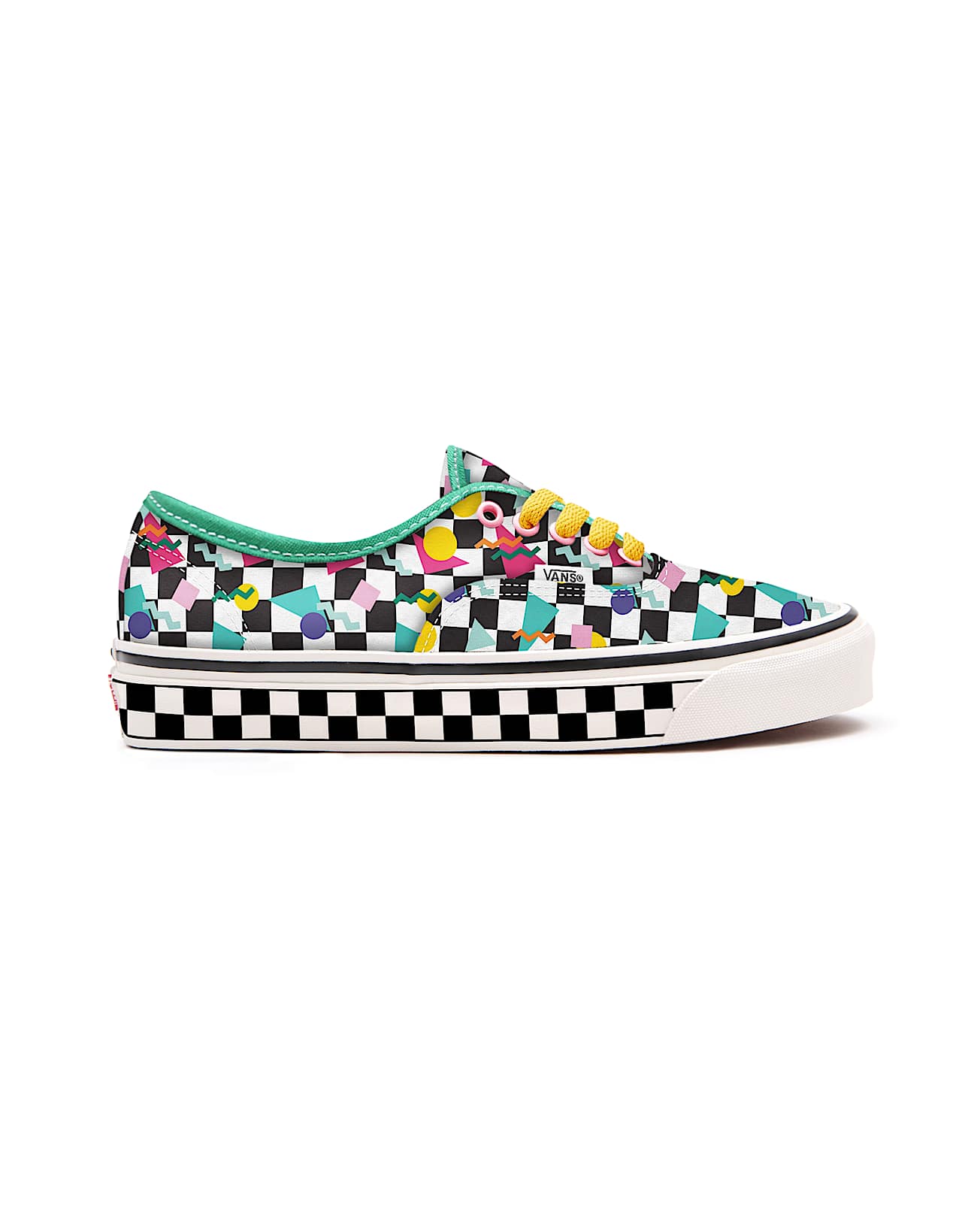 Kinder Personalisierbare Geometric Checkerboard Authentic Schuhe 48 Jahre VANS Multicolour ALT1