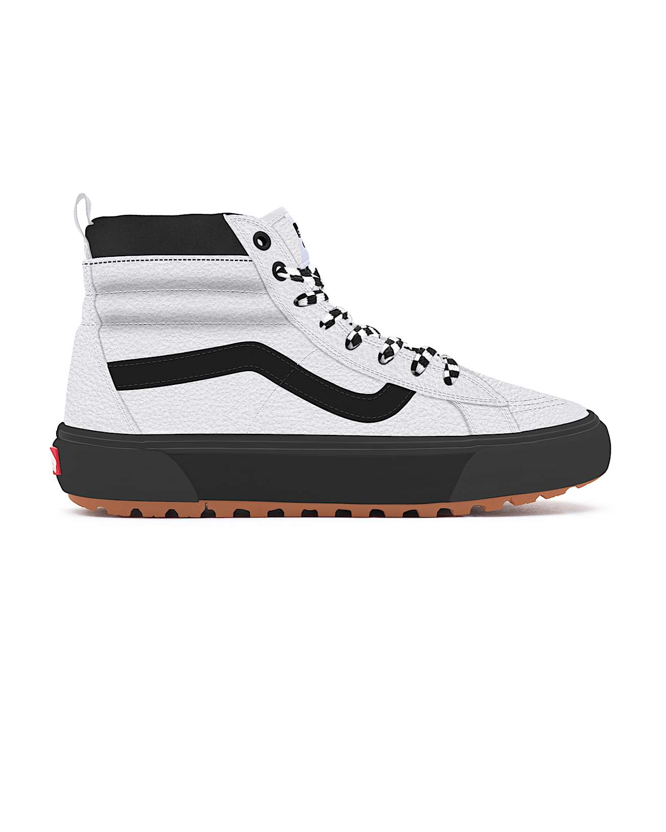 Personalisierbare White Leather Sk8Hi MTE VANS Wei ALT1