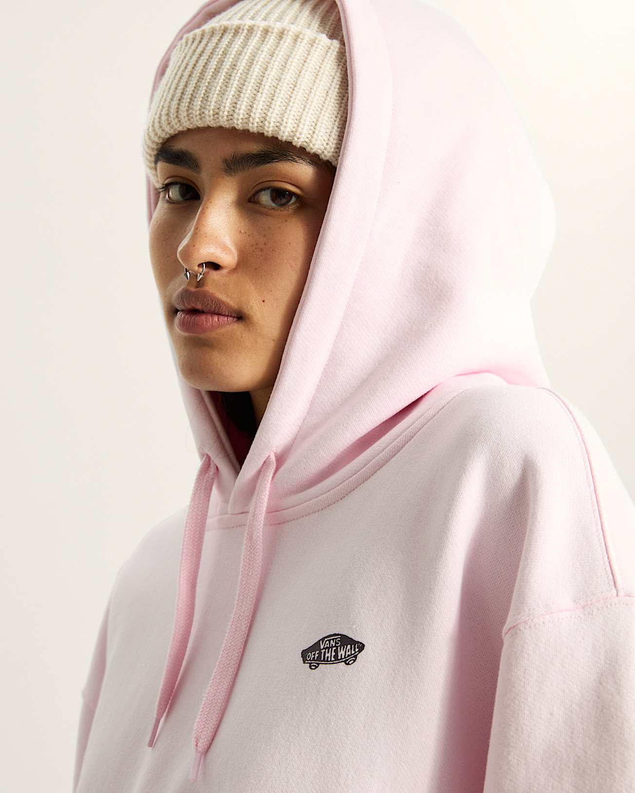 Sweat  capuche Style 76 VANS Rose ALT11