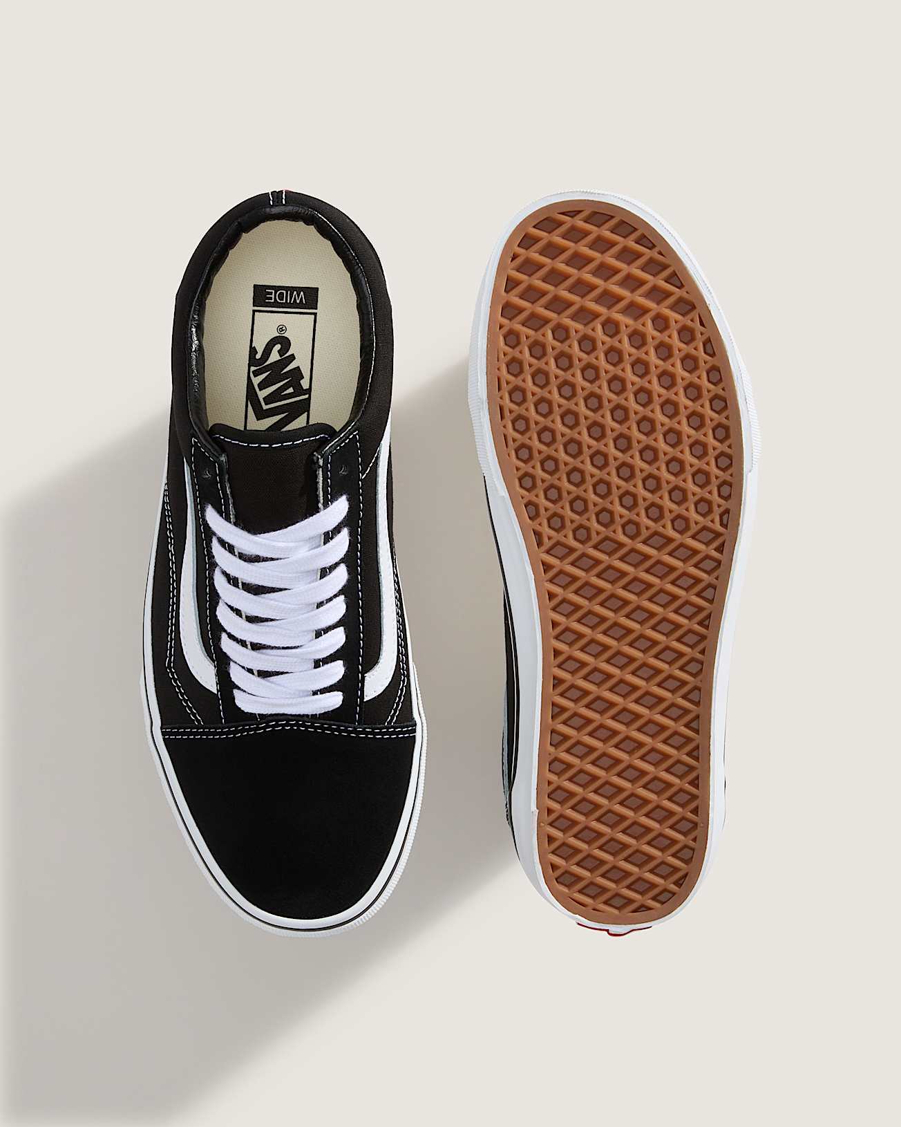 Old Skool Wide Fit Shoes VANS Black ALT2