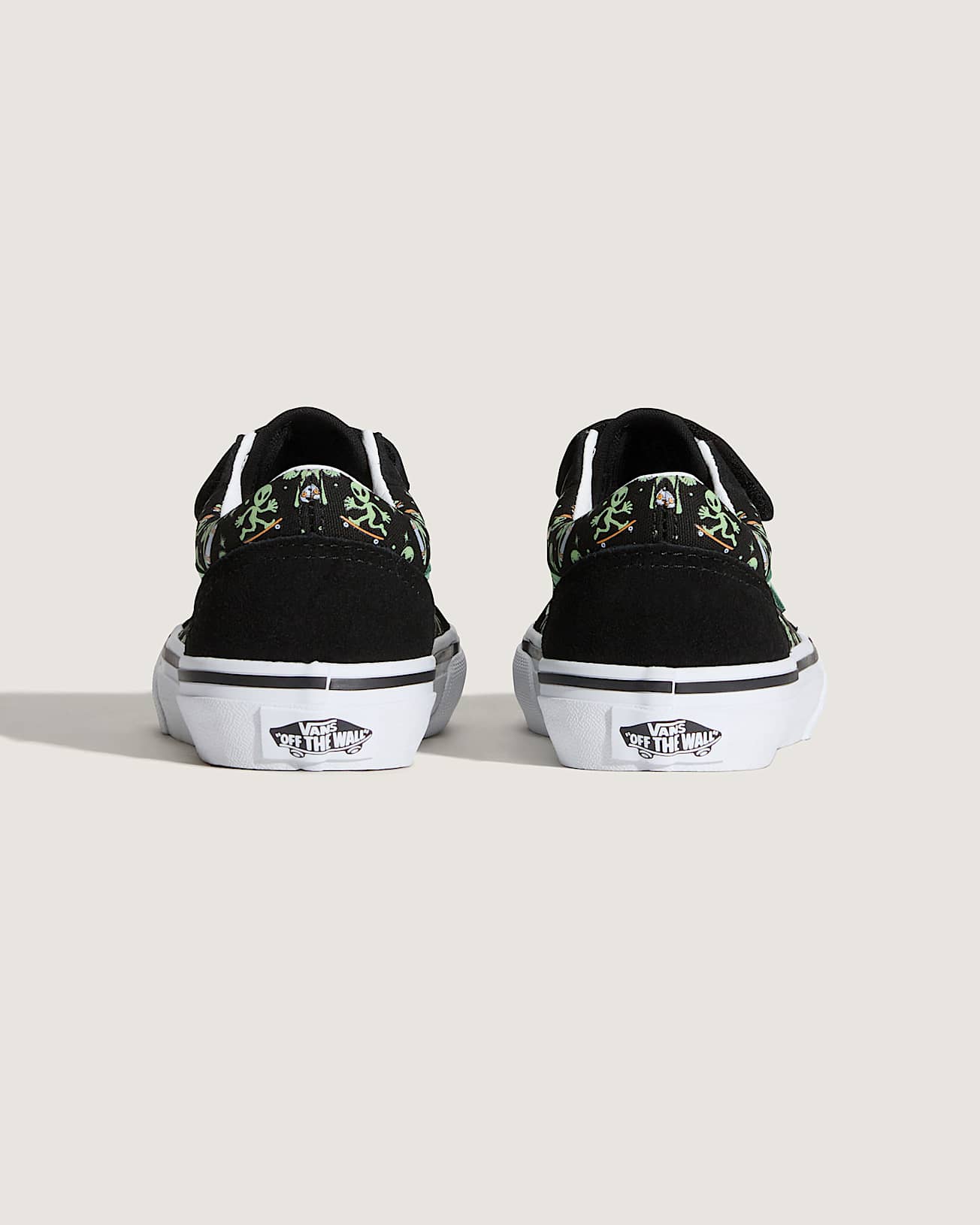 Zapatillas Old Skool V de nios 48 aos VANS NegroVerde ALT3