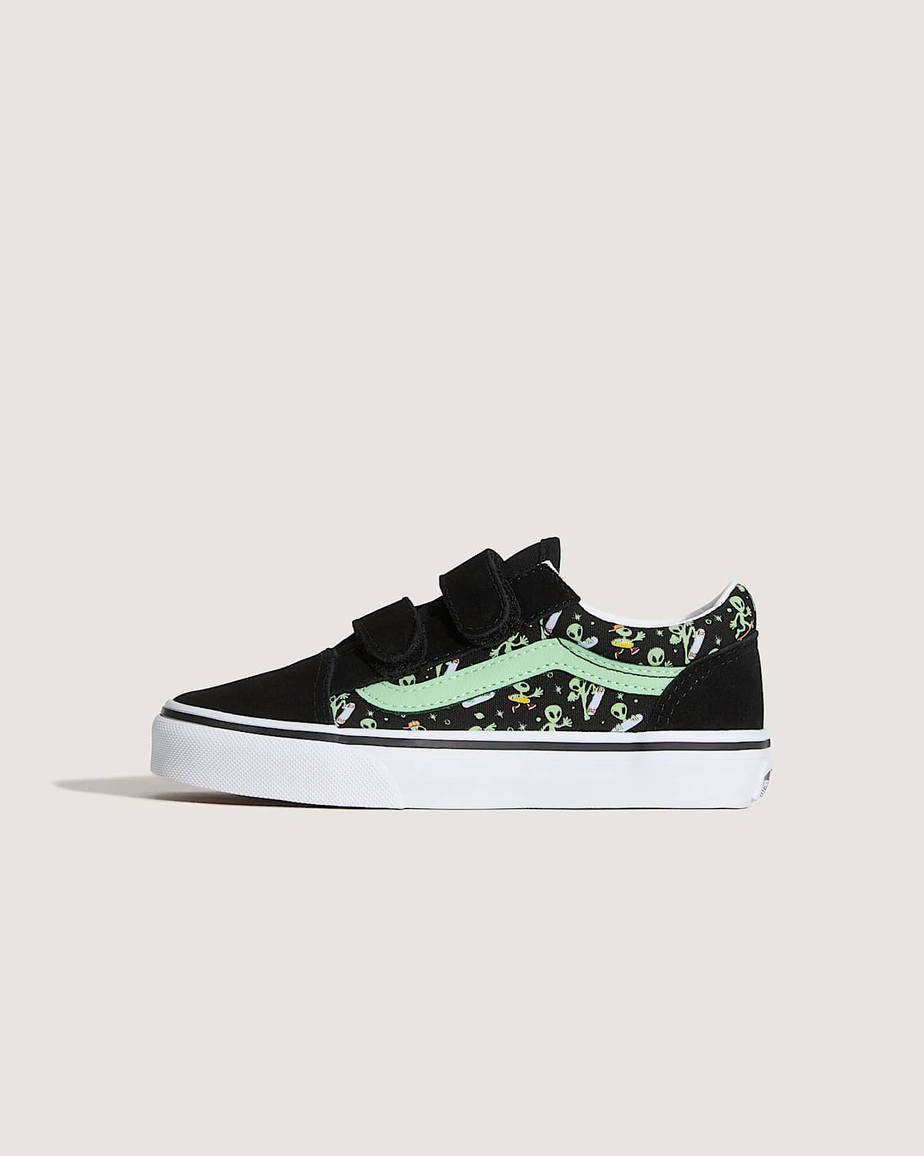 Zapatillas Old Skool V de nios 48 aos VANS NegroVerde HERO