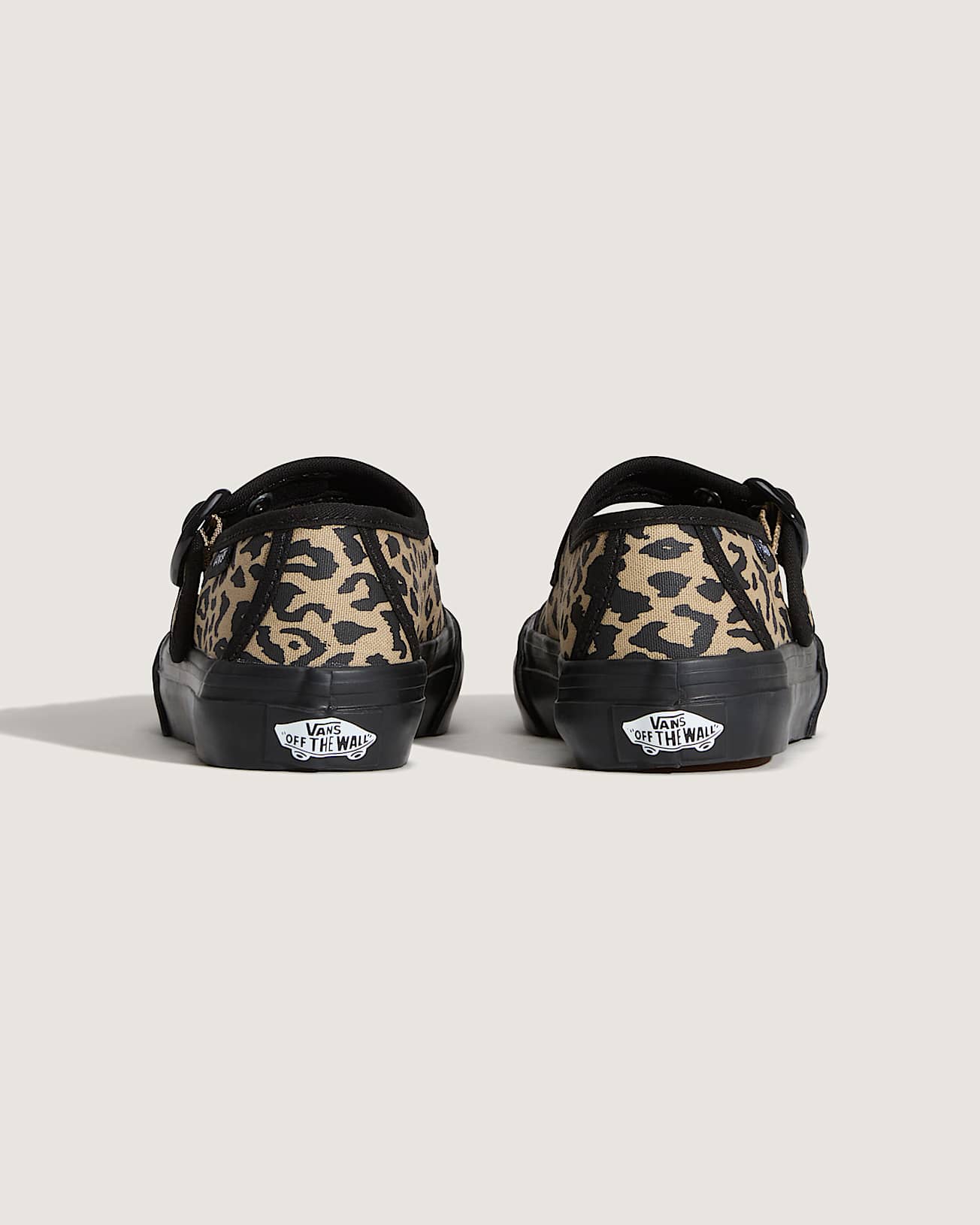 Kids Mary Jane Leopard Shoes 48 Years VANS Black ALT3