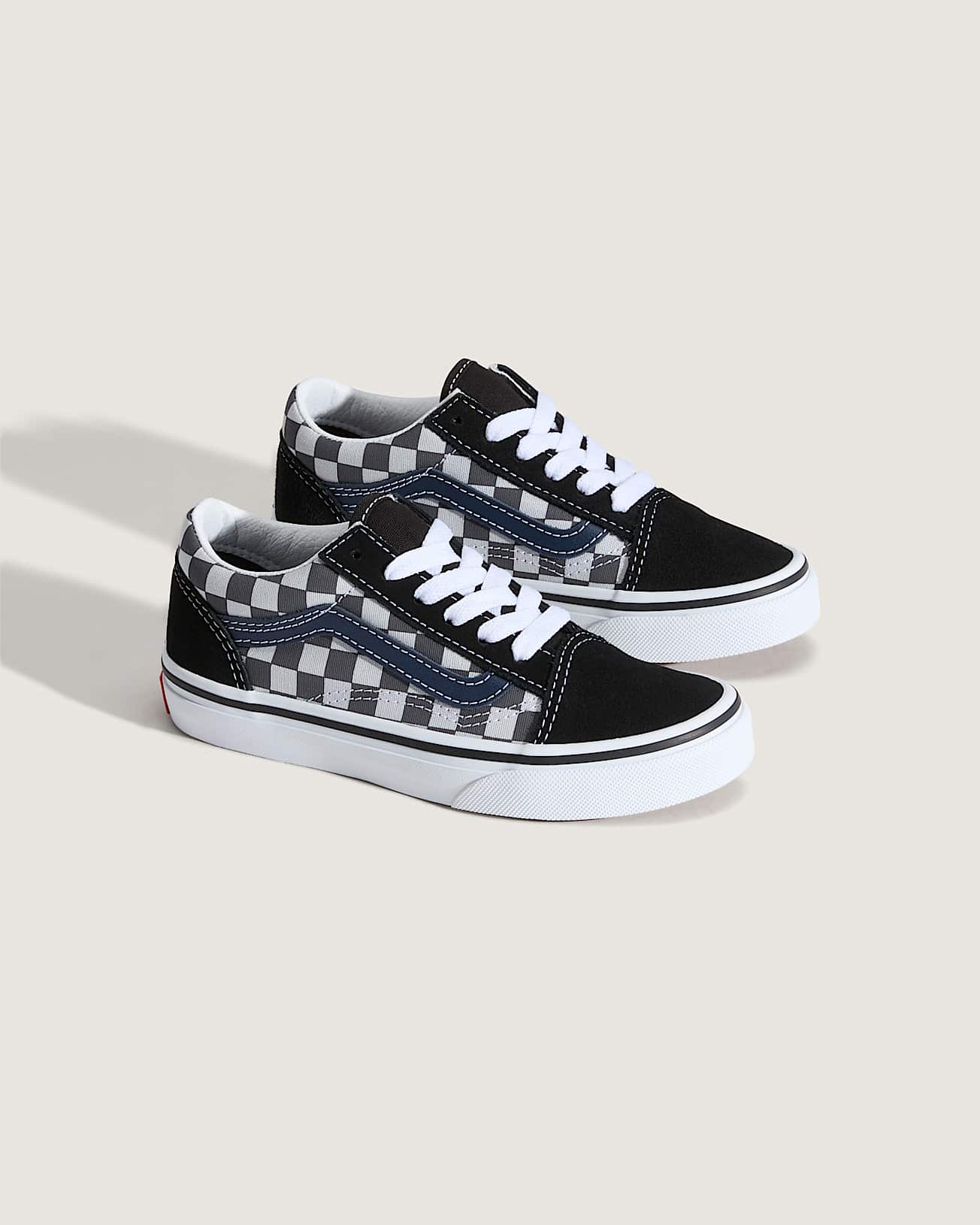 Scarpe Bambinoa Old Skool V Checkerboard 48 anni VANS Blu ALT1
