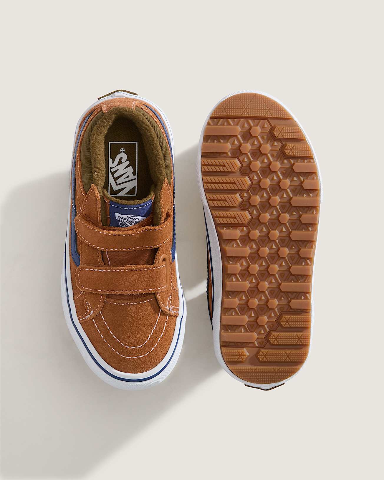 Kids Sk8Mid Shoes 48 Years VANS OrangeBrown ALT2
