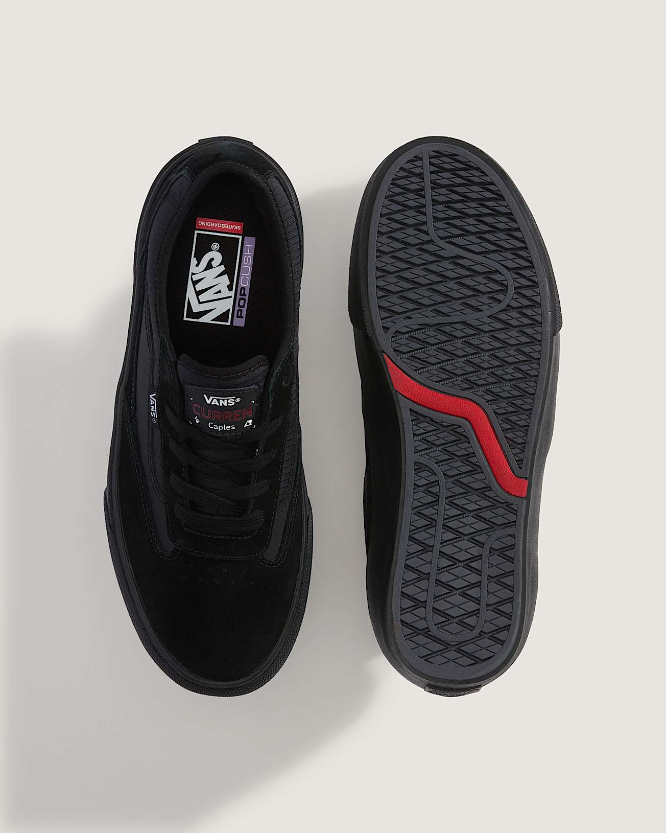 Skate Curren Caples Schuhe VANS Schwarz ALT2