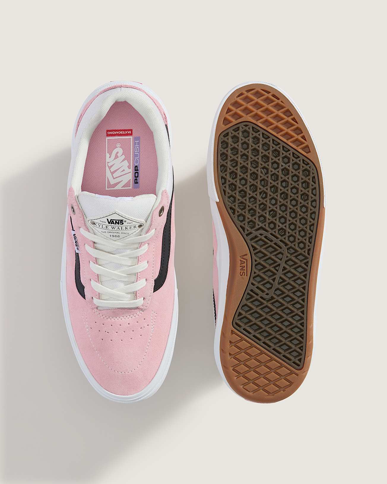 Scarpe wafflecup Skate Kyle Walker VANS Rosa ALT2