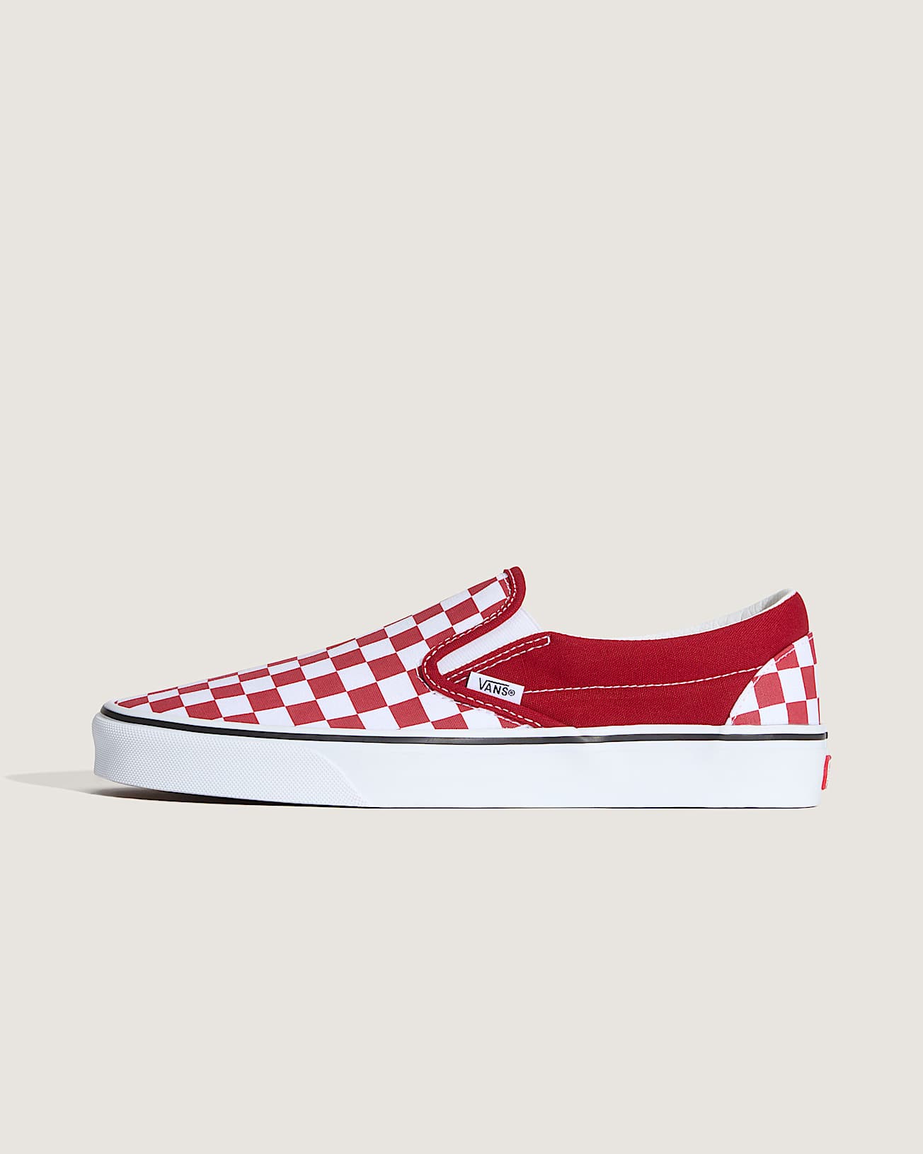 SlipOn Checkerboard Schuhe VANS Rot HERO