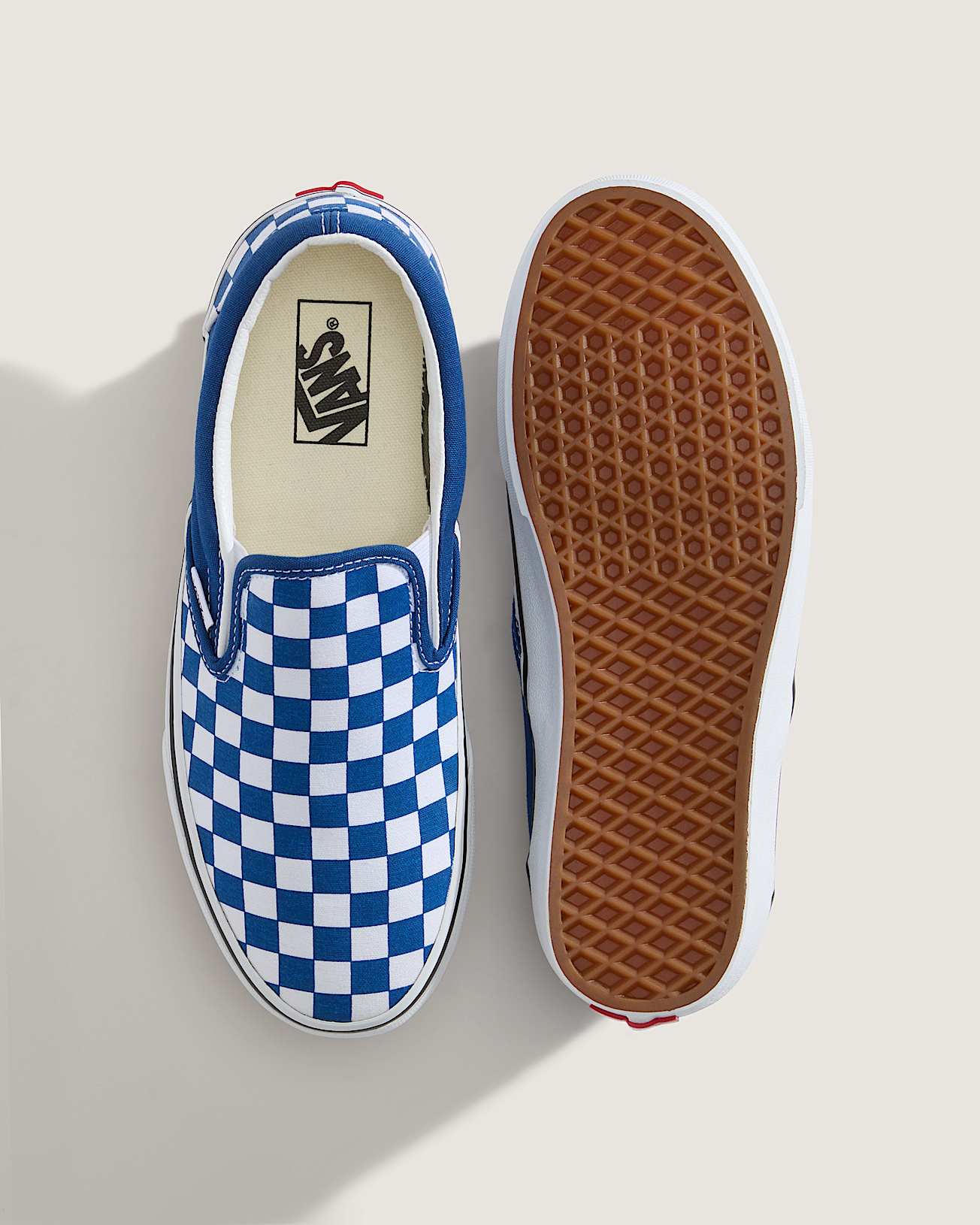 SlipOn Checkerboard Schuhe VANS Blau ALT2