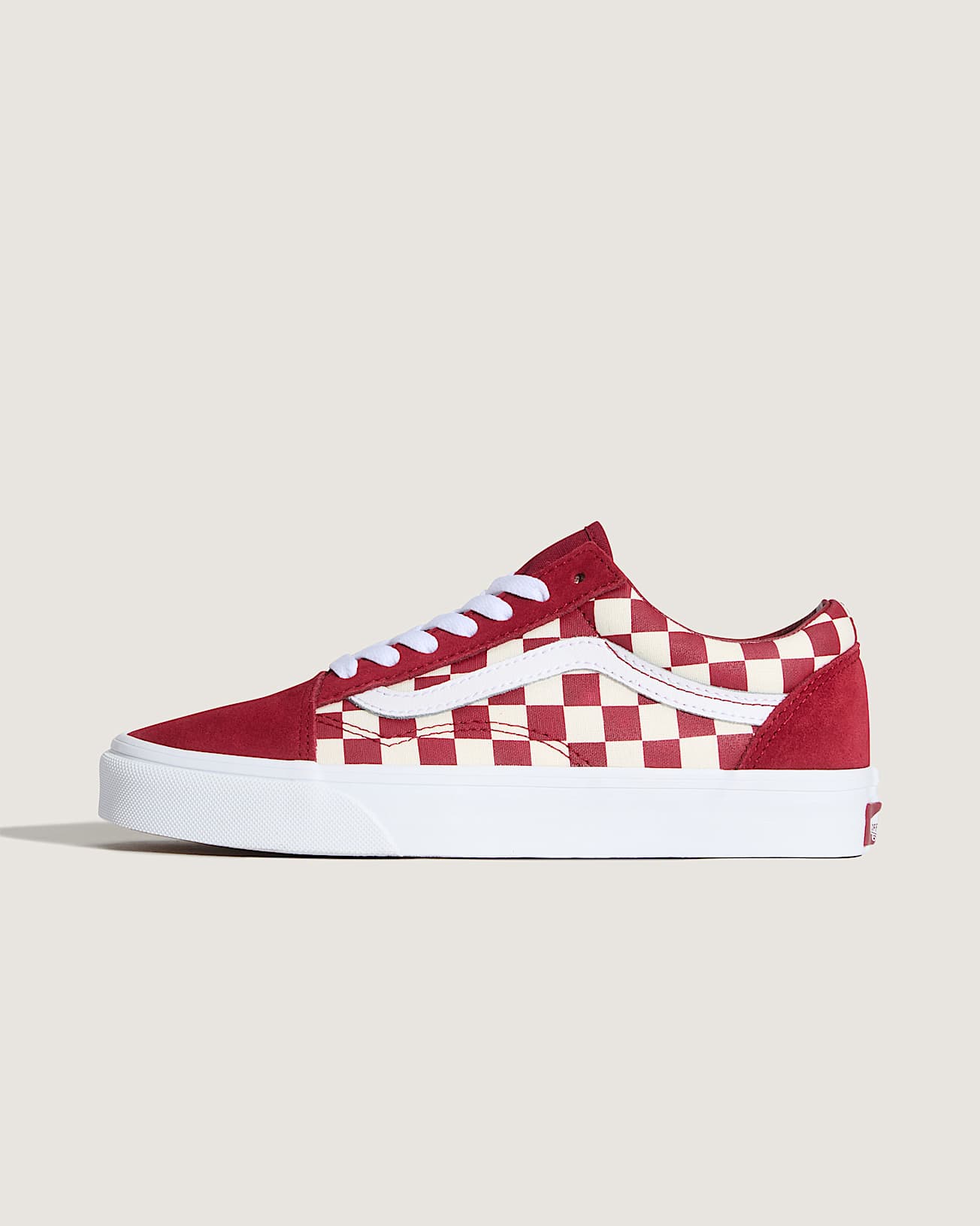 Old Skool Checkerboard Schuhe VANS Rot HERO