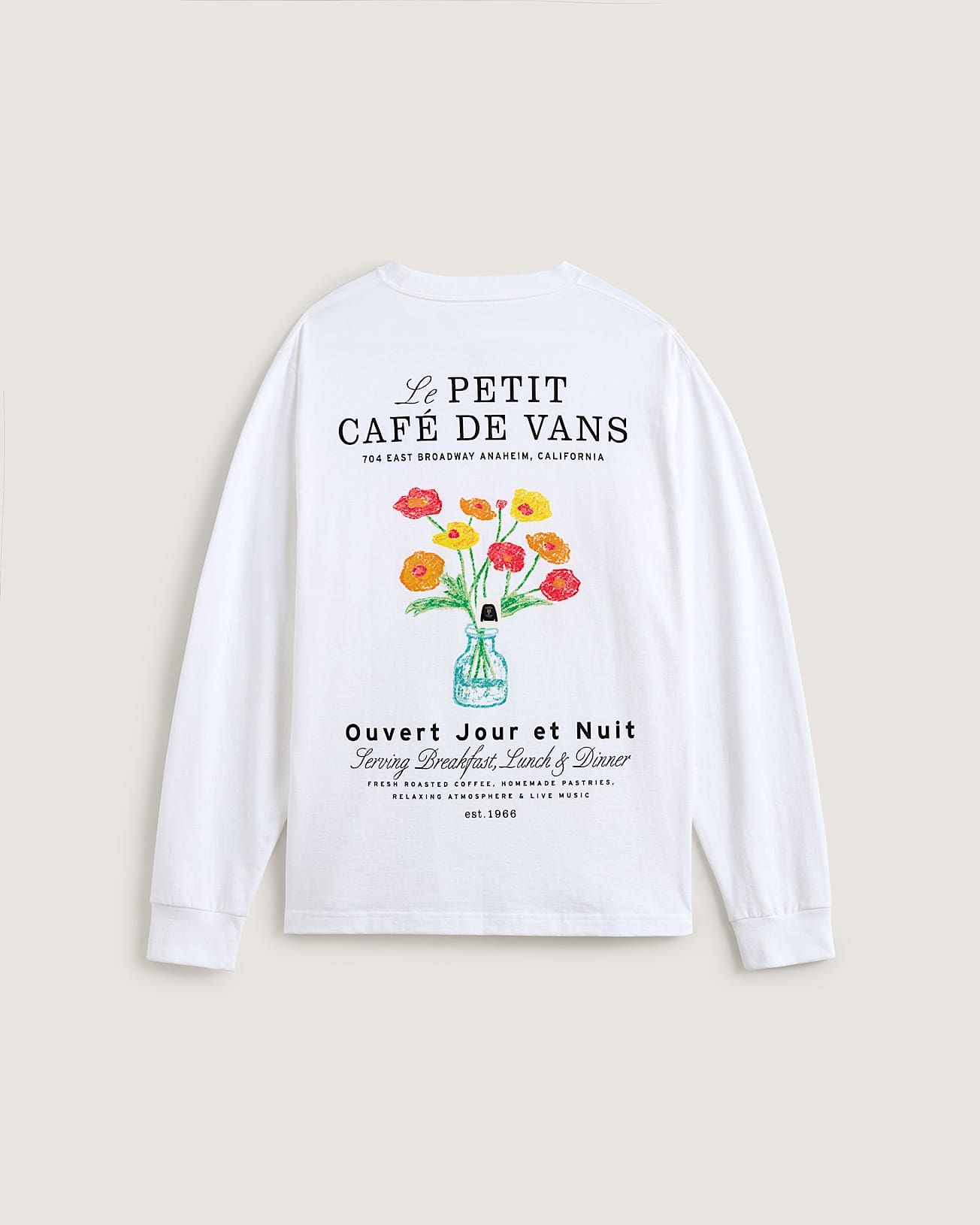 Caf Vans LangarmTShirt VANS Wei ALT1