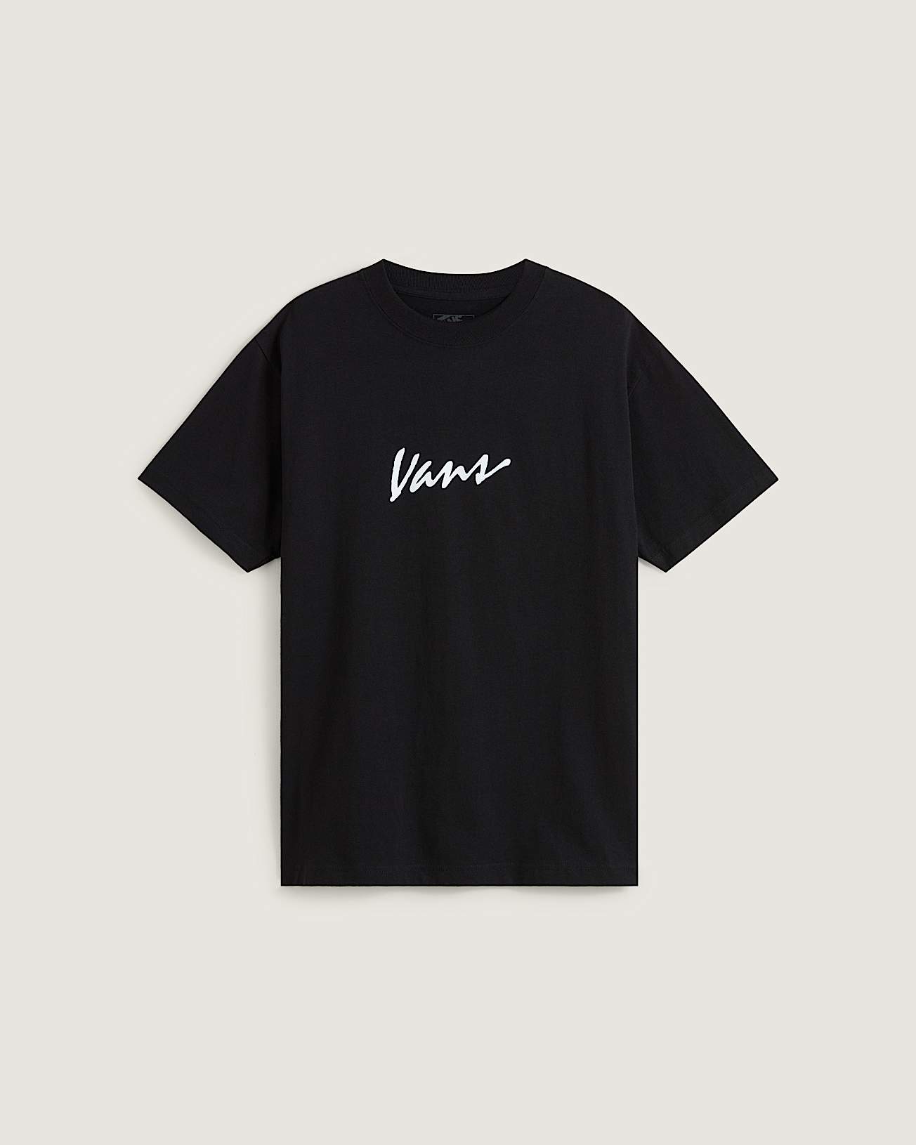 Classic Script TShirt VANS Schwarz HERO