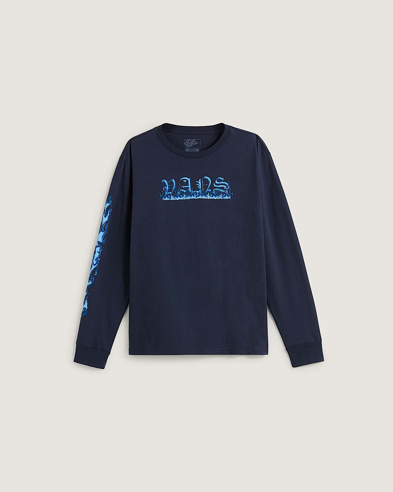 Kids Inferno Long Sleeve TShirt 814 years VANS Blue HERO