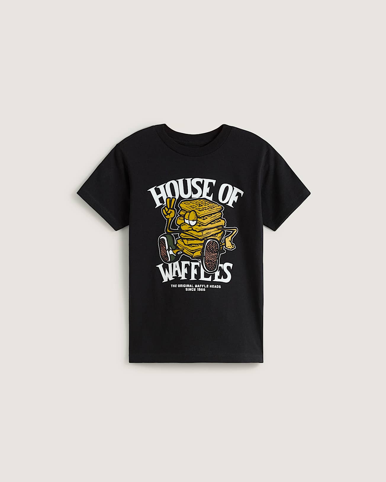 Kinder House Of Waffles TShirt 814 Jahre VANS Schwarz HERO
