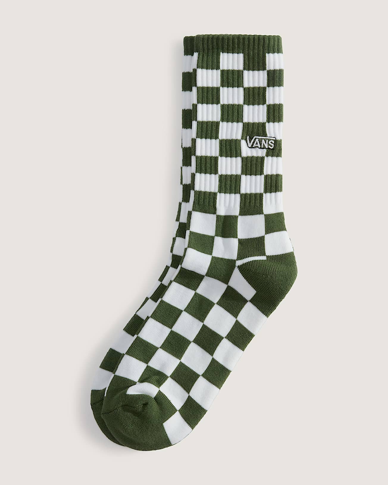 Checkerboard Crew Socks 1 Pair VANS Green HERO