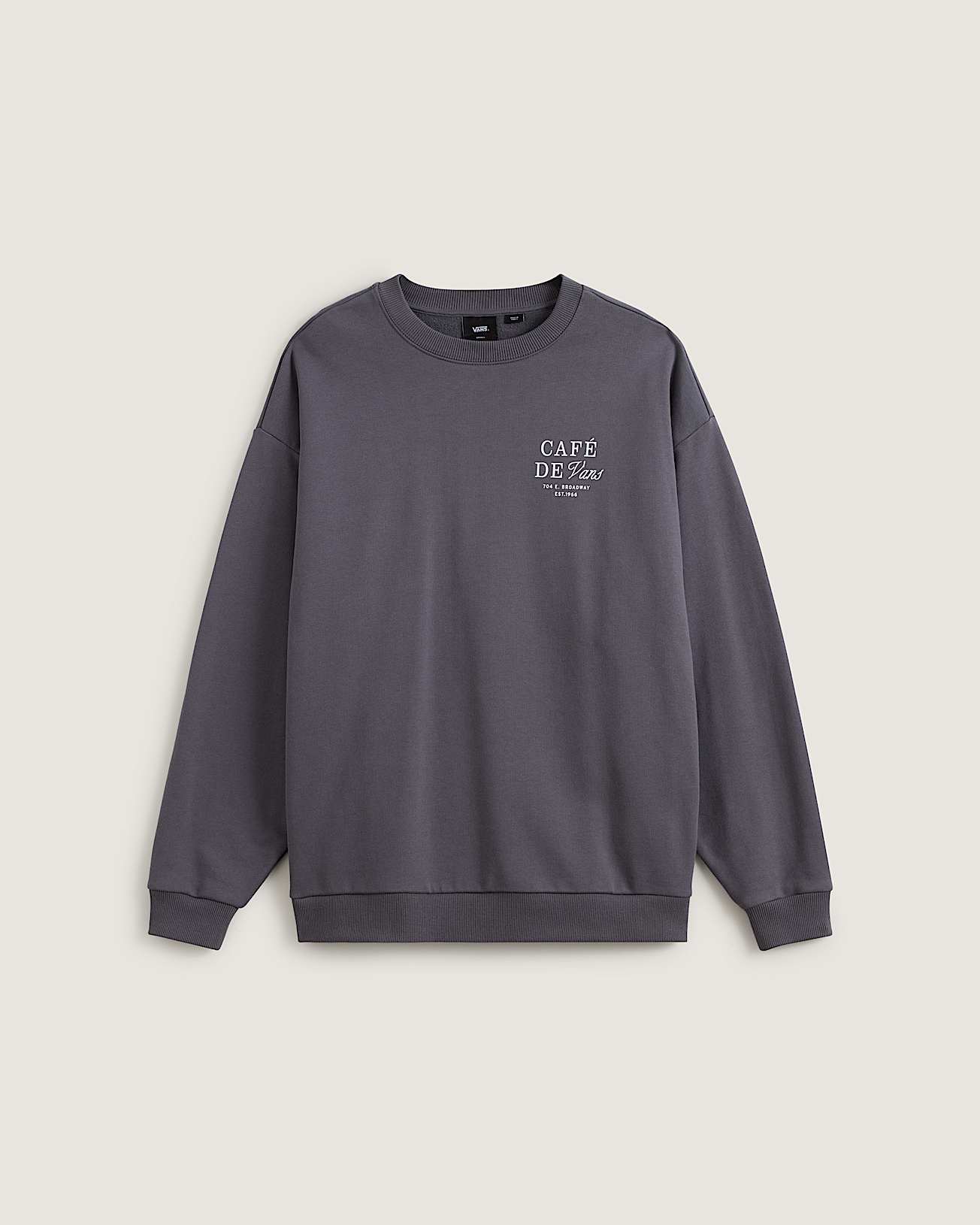 Sudadera de cuello redondo extragrande Café Vans - 1