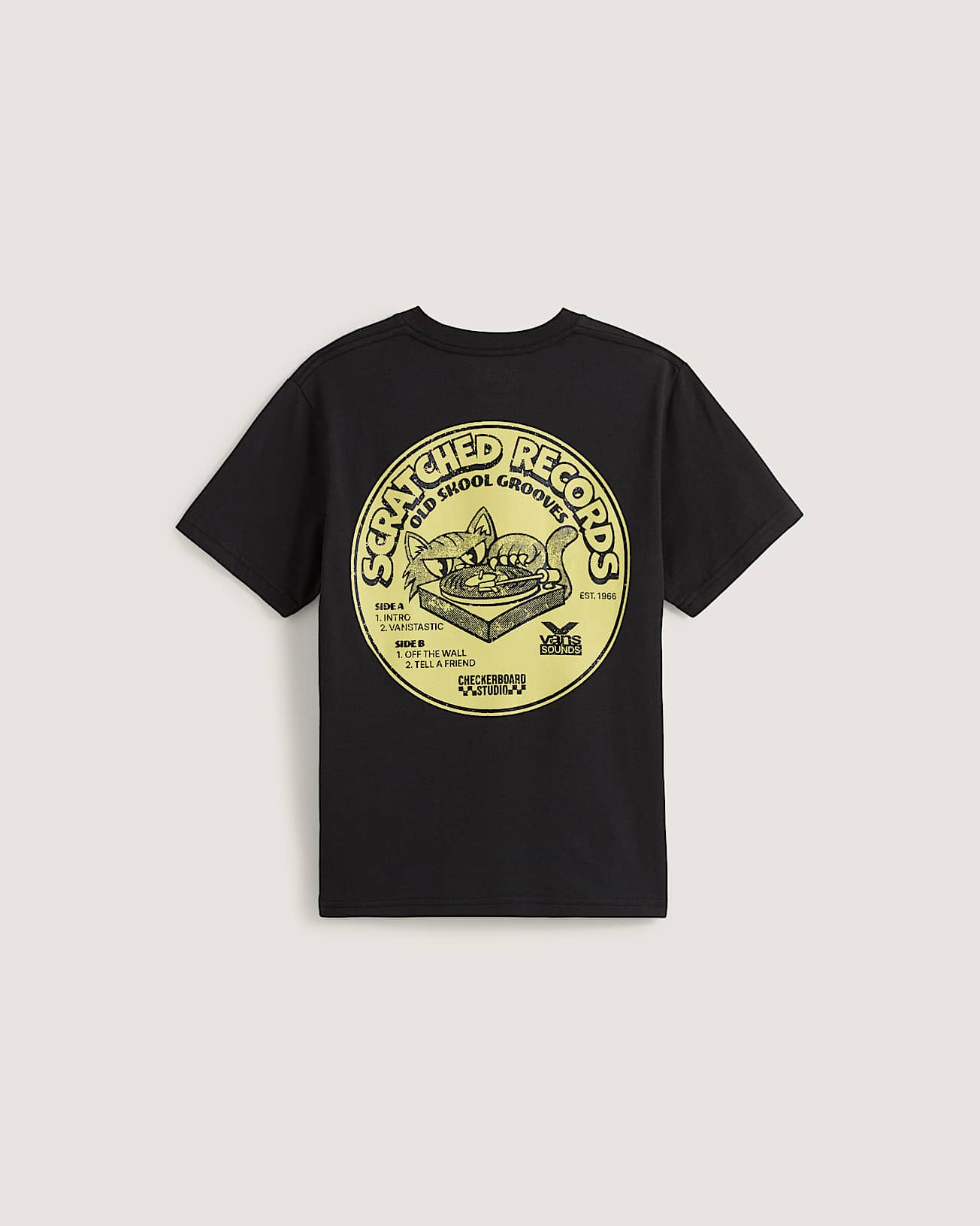 Kinder Scratched Records TShirt 814 Jahre VANS Schwarz ALT1