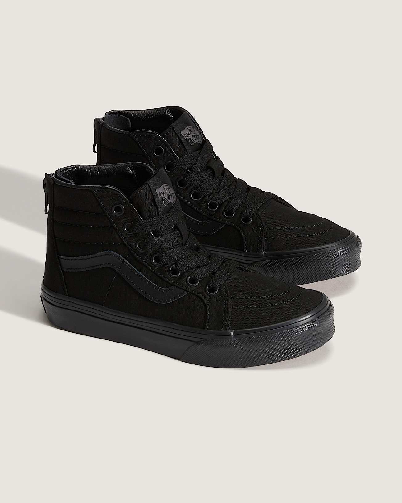 Kleine Kinder SK8Hi Zip Schuhe 48 Jahre VANS Schwarz ALT1