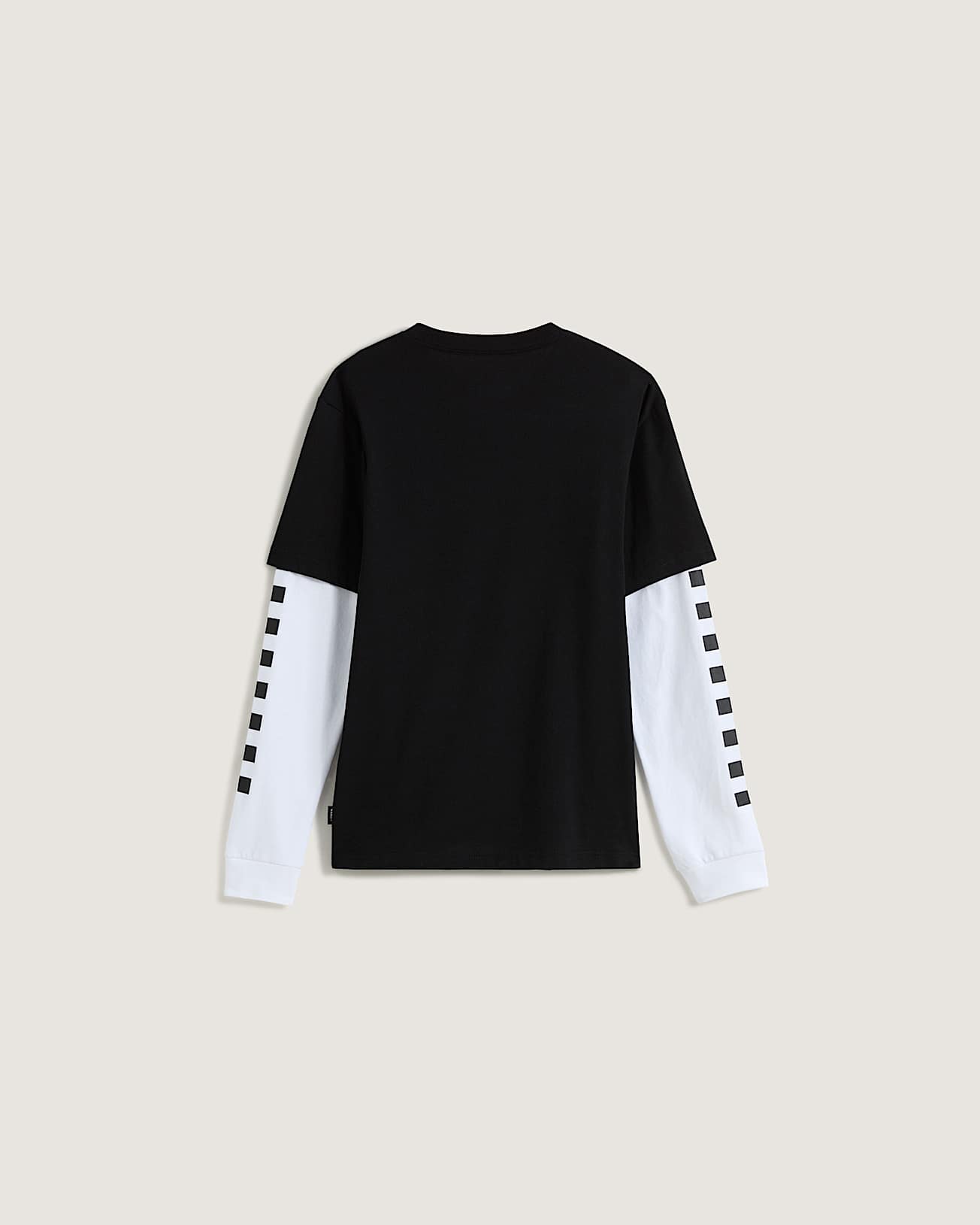 Tshirt Long Check Twofer Enfant 814 ans VANS Noir ALT1