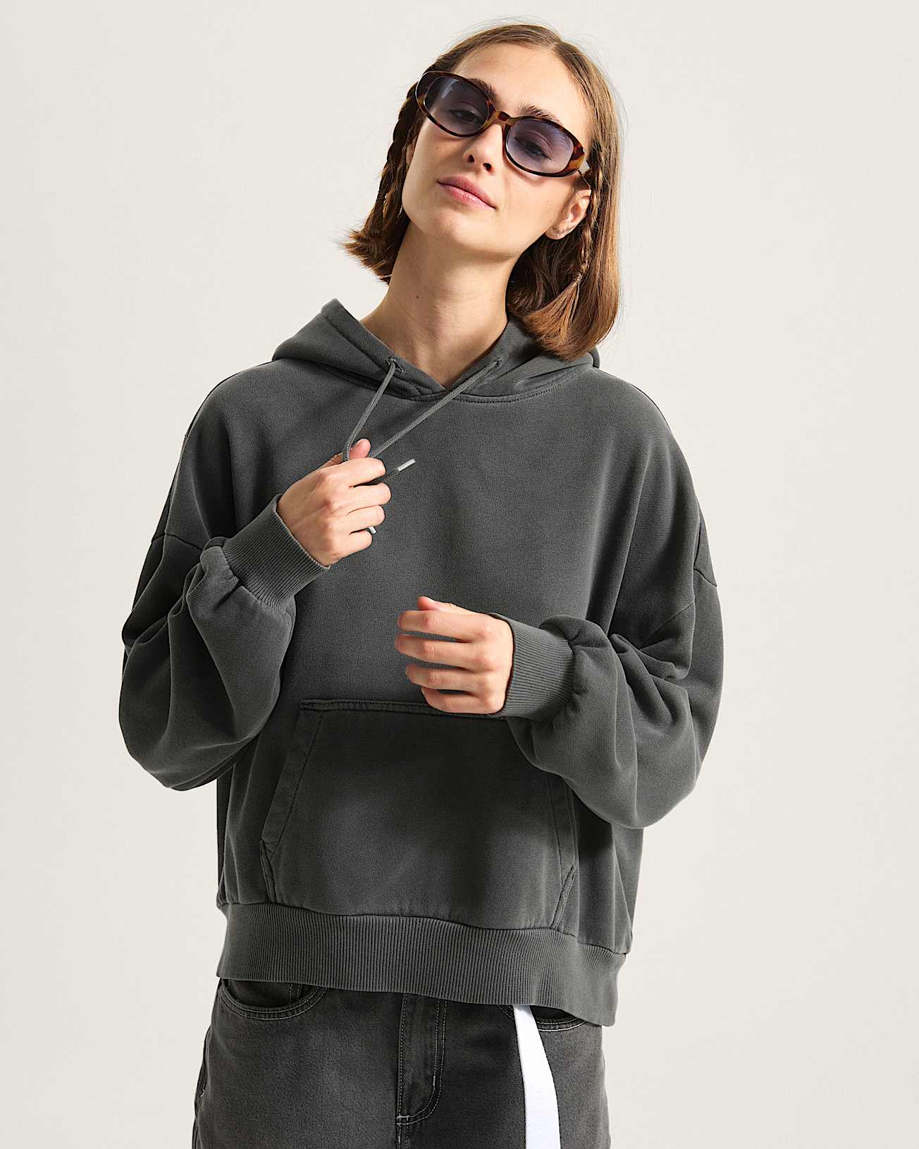 Retro Hoodie VANS Grau ALT2