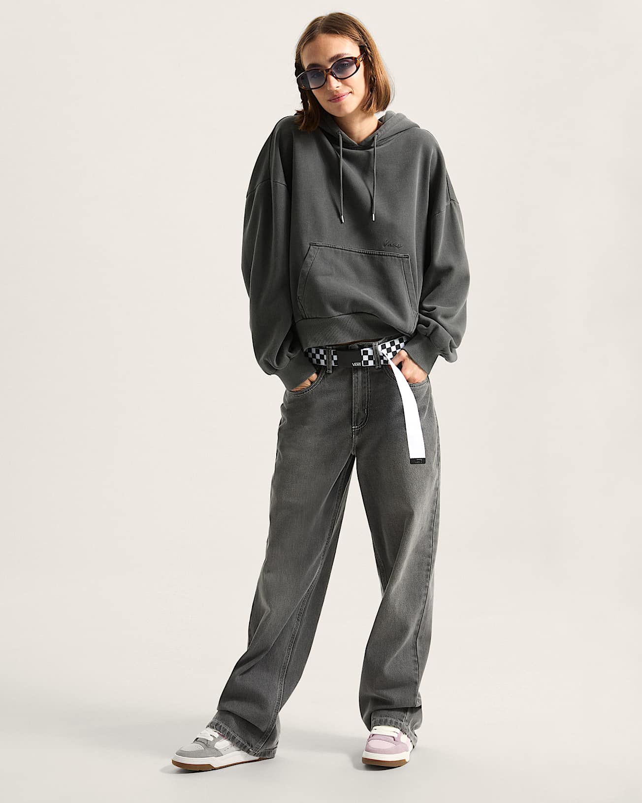 Retro Hoodie VANS Grau ALT4