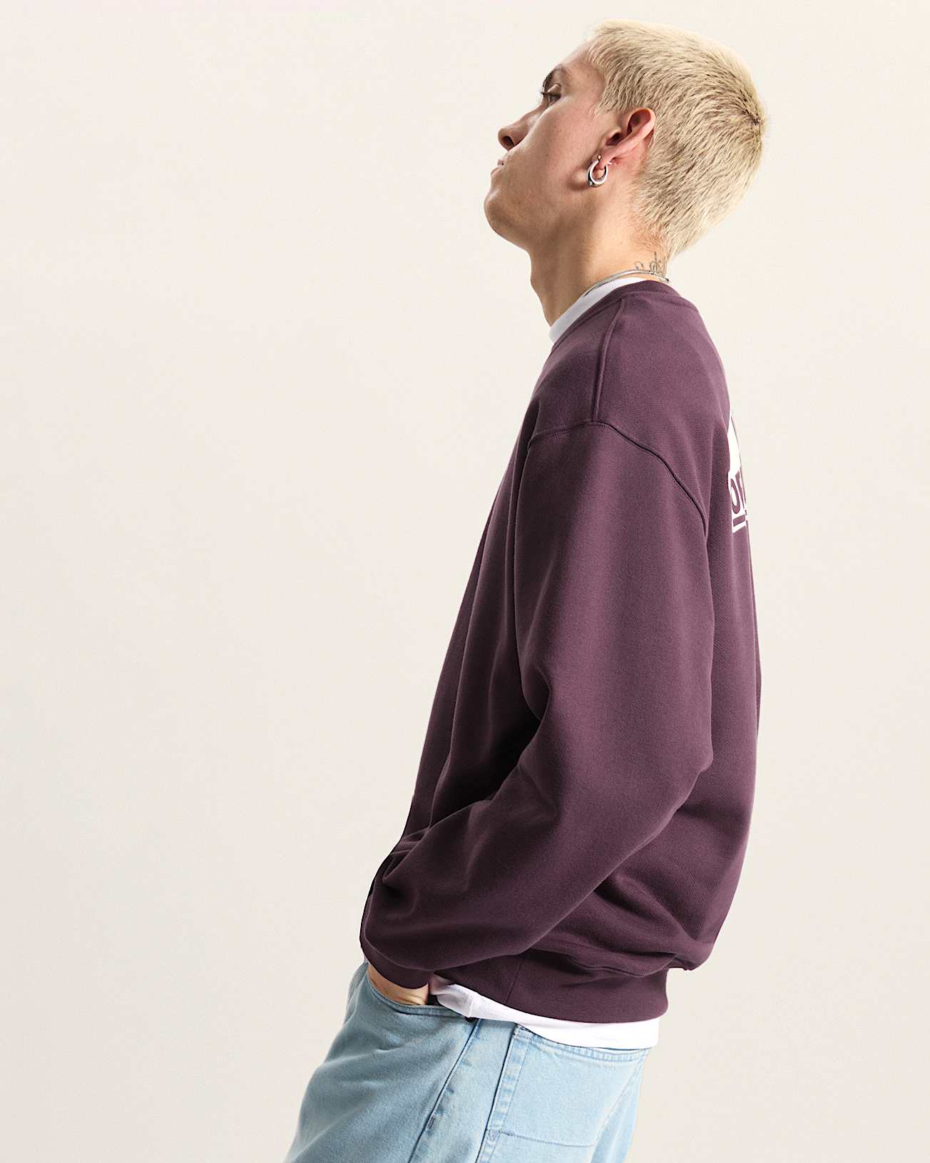 Style 76 Loose Fit RundhalsSweatshirt VANS Blau ALT4