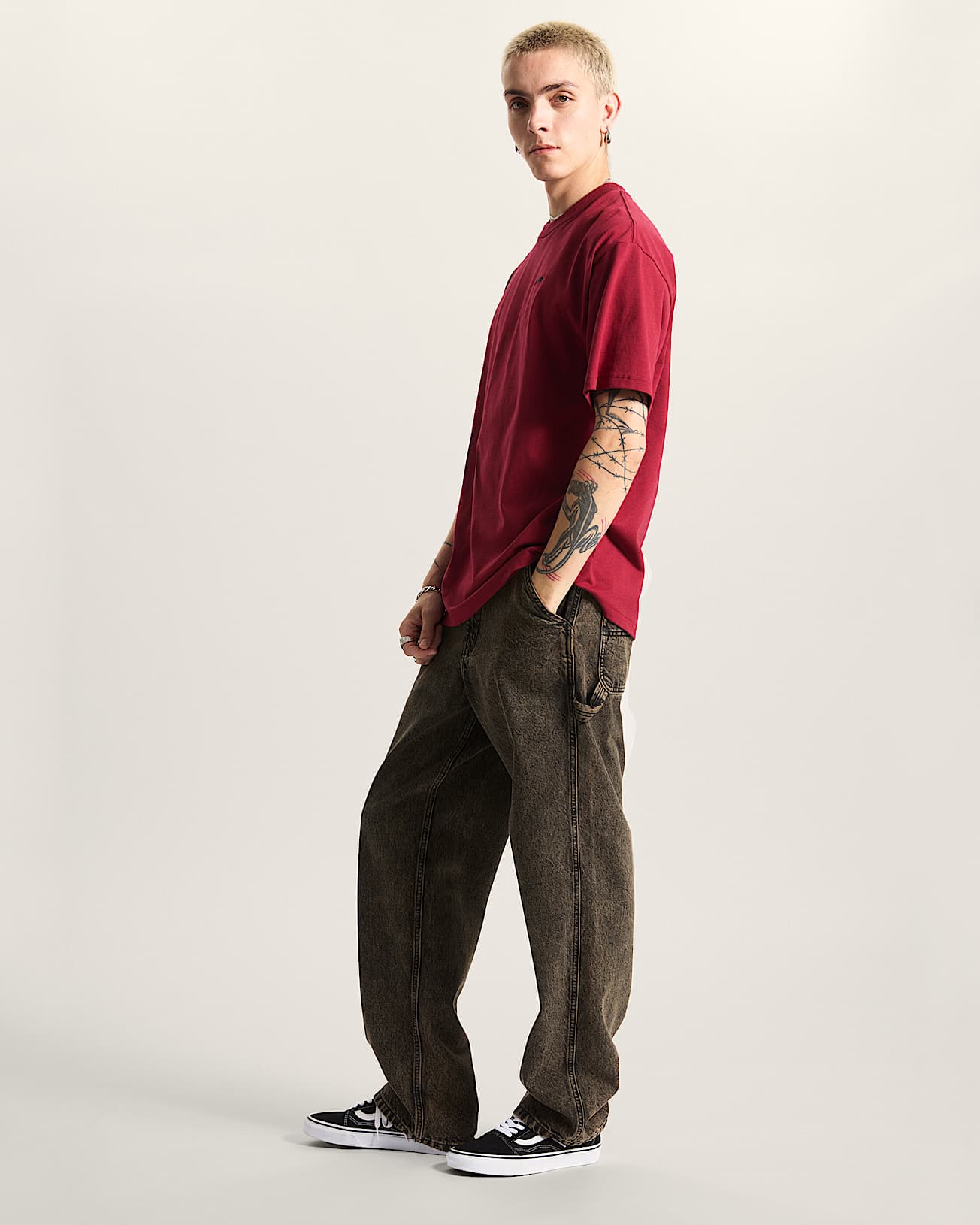 Salton Loose TShirt VANS Bordeaux ALT4