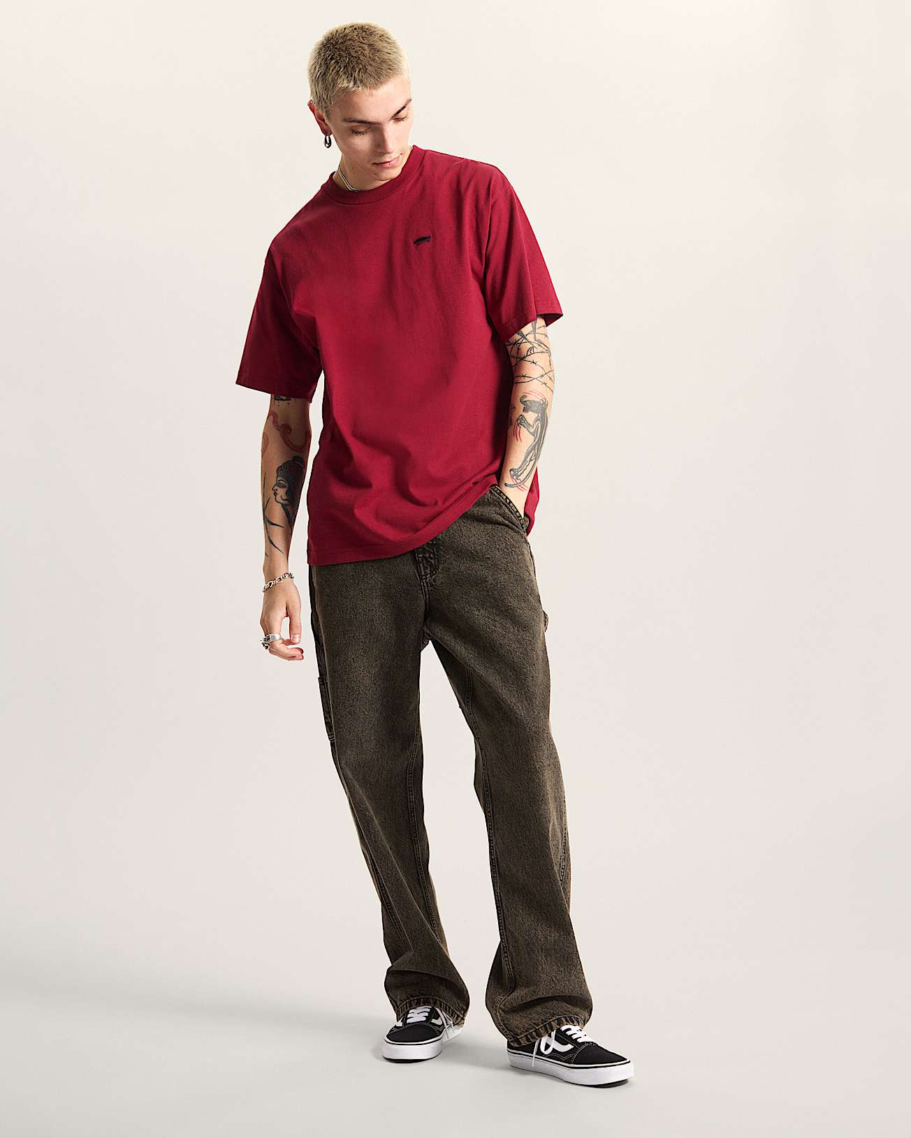 Salton Loose TShirt VANS Bordeaux ALT5