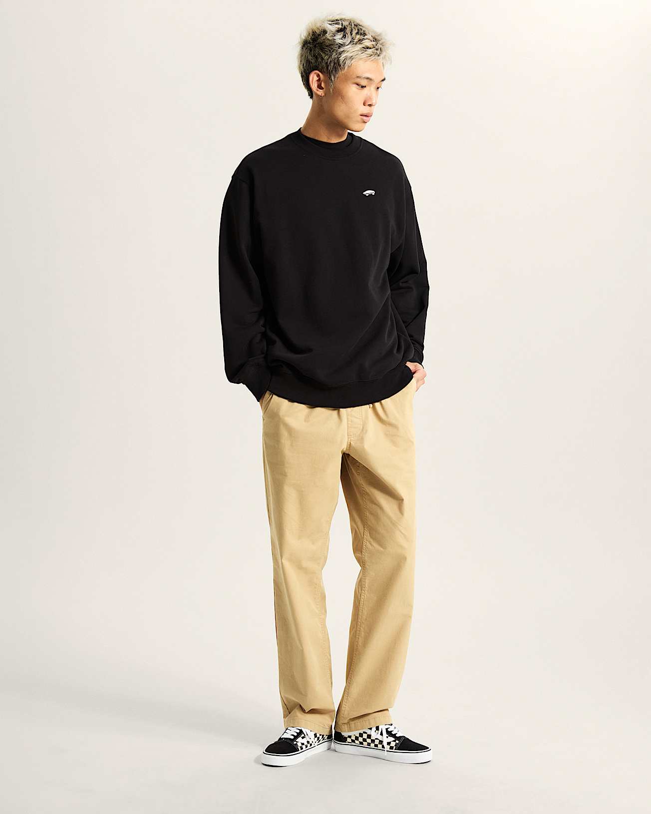 Salton RundhalsSweatshirt VANS Schwarz ALT4