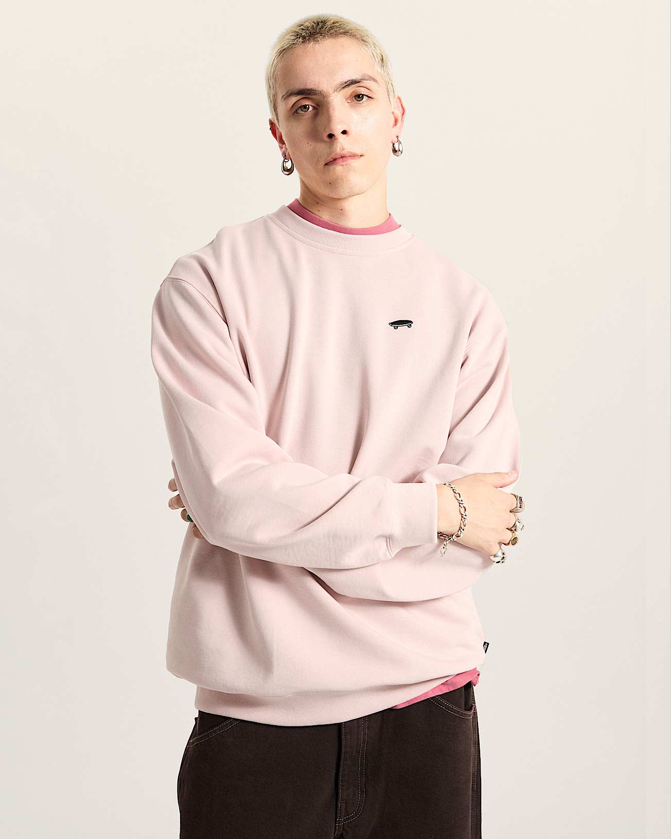 Salton RundhalsSweatshirt VANS Rosa ALT2