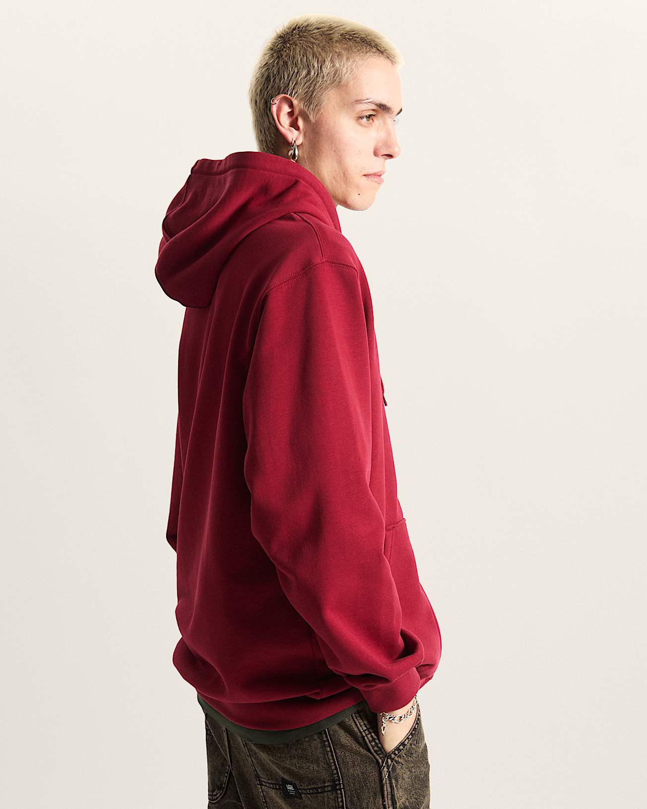 Salton Loose Hoodie mit Reiverschluss VANS Bordeaux ALT4