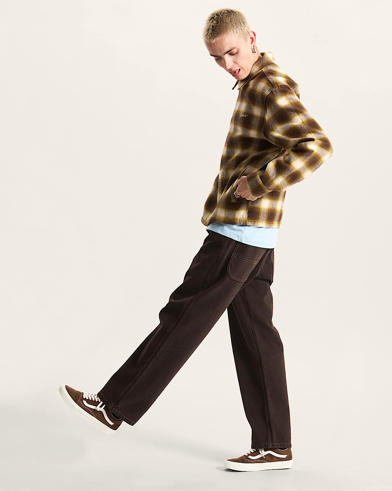 Crestmont Plaid Shacket VANS Beige ALT6