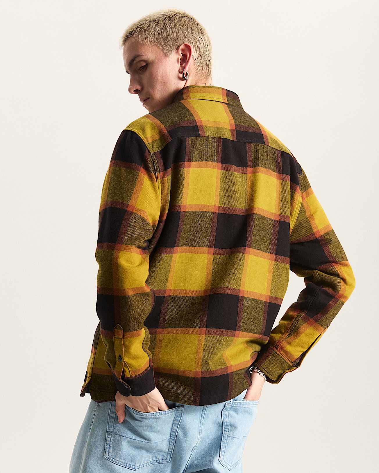 Camicia in flanella con motivo scozzese Larkspur VANS Oro ALT3