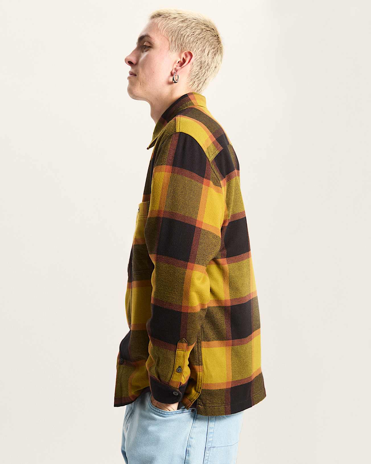 Camicia in flanella con motivo scozzese Larkspur VANS Oro ALT4