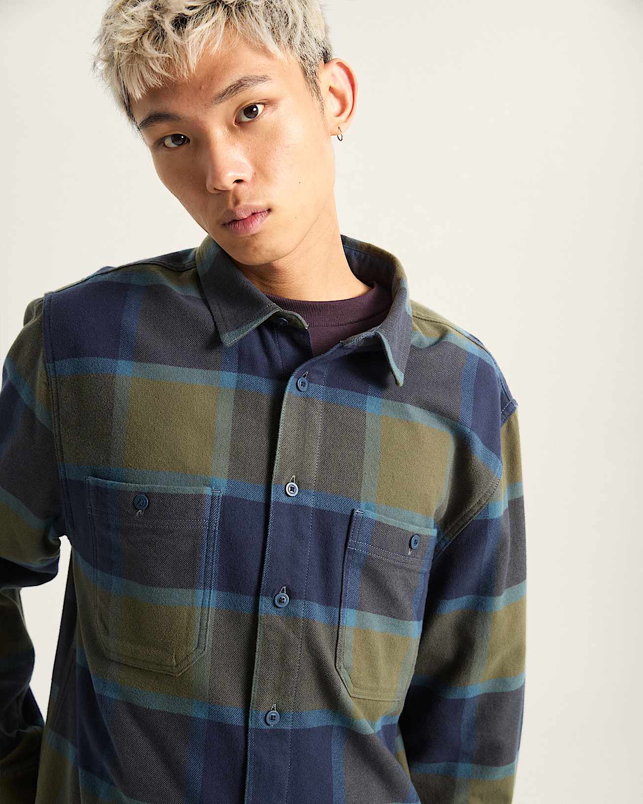 Larkspur Plaid Flanhellhemd VANS Schwarz ALT2