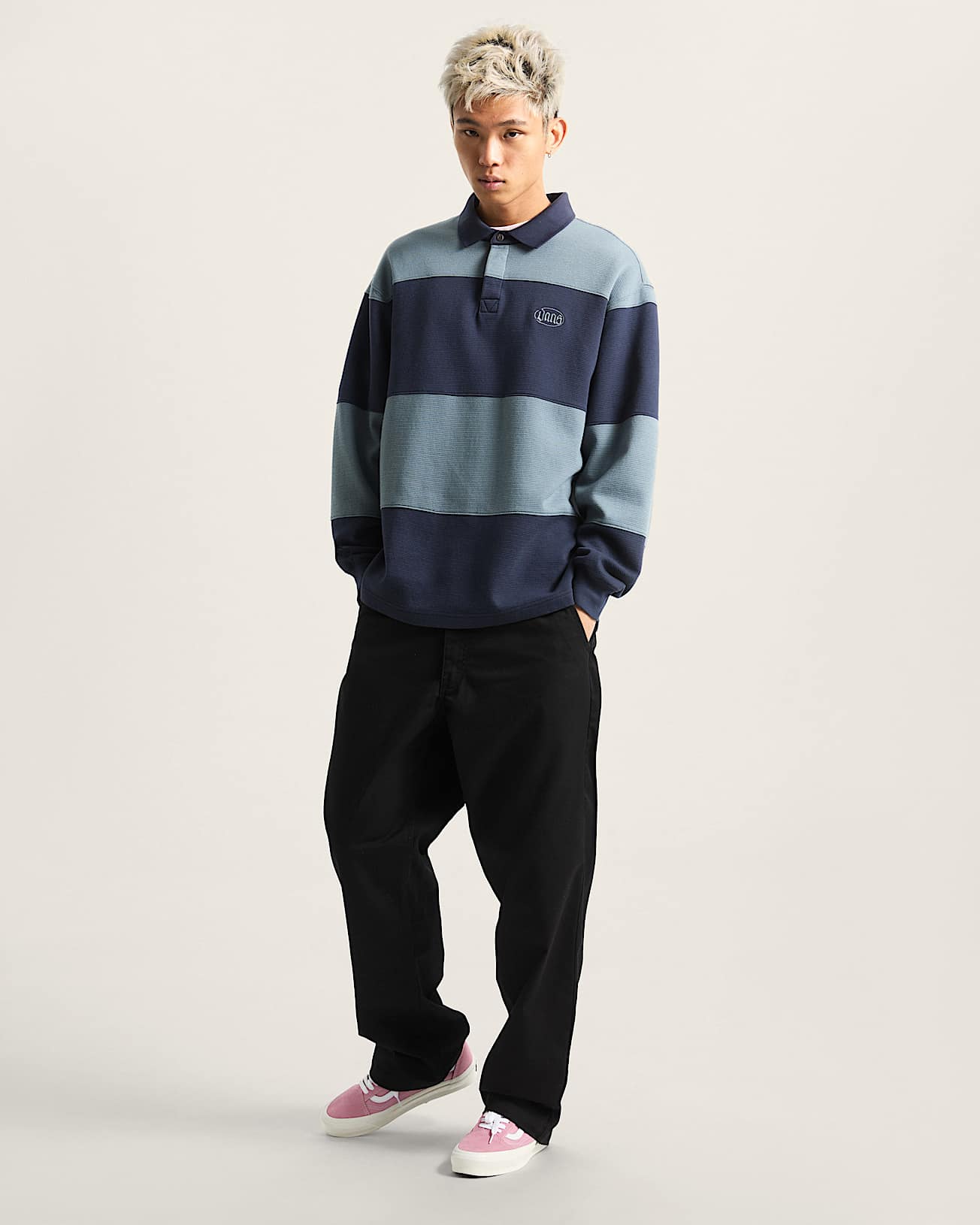 Bowman Rugby Langarmshirt VANS Blau ALT5