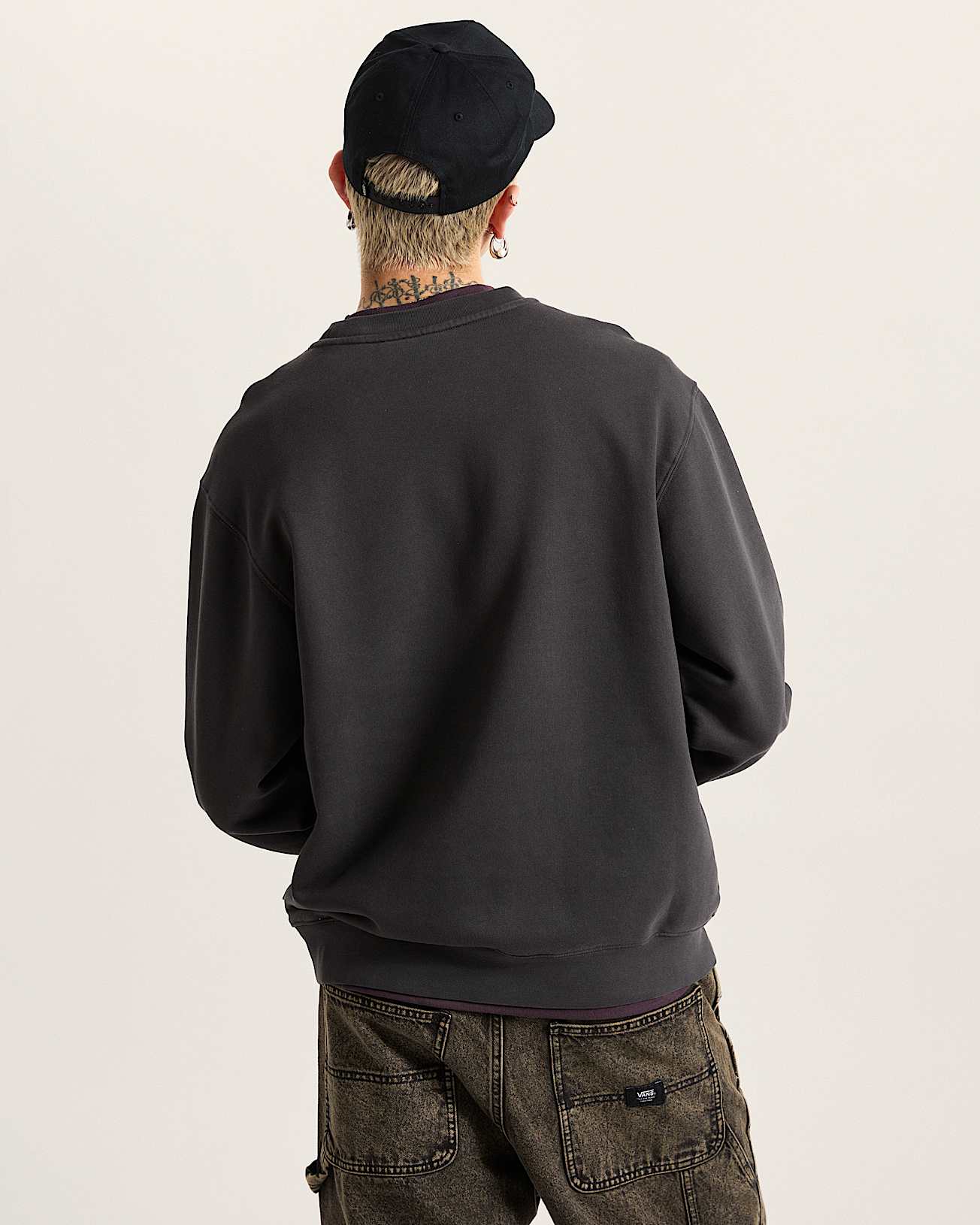 Star Checker Crew Sweatshirt VANS Schwarz ALT3