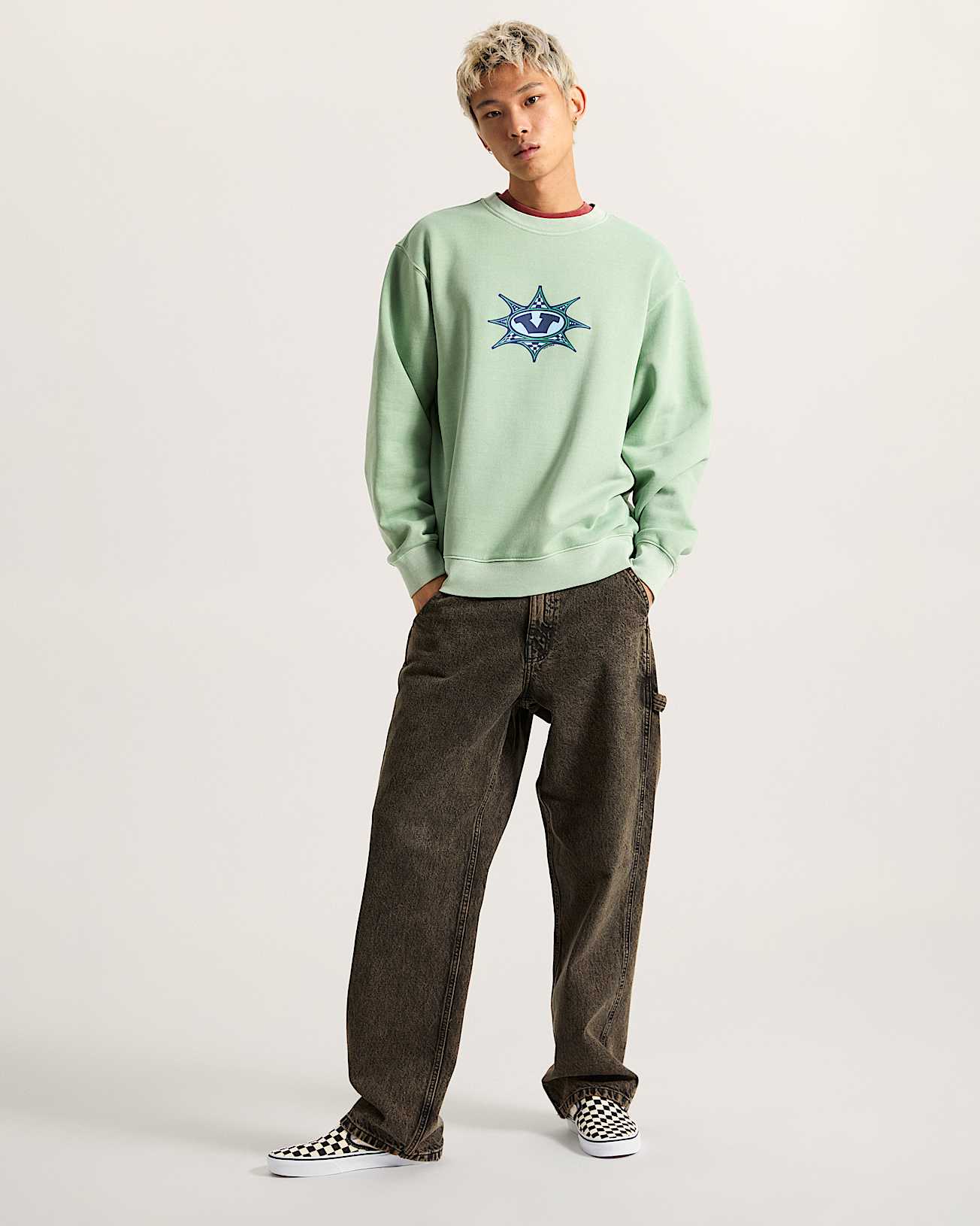 Felpa Star Checker VANS Verde ALT5