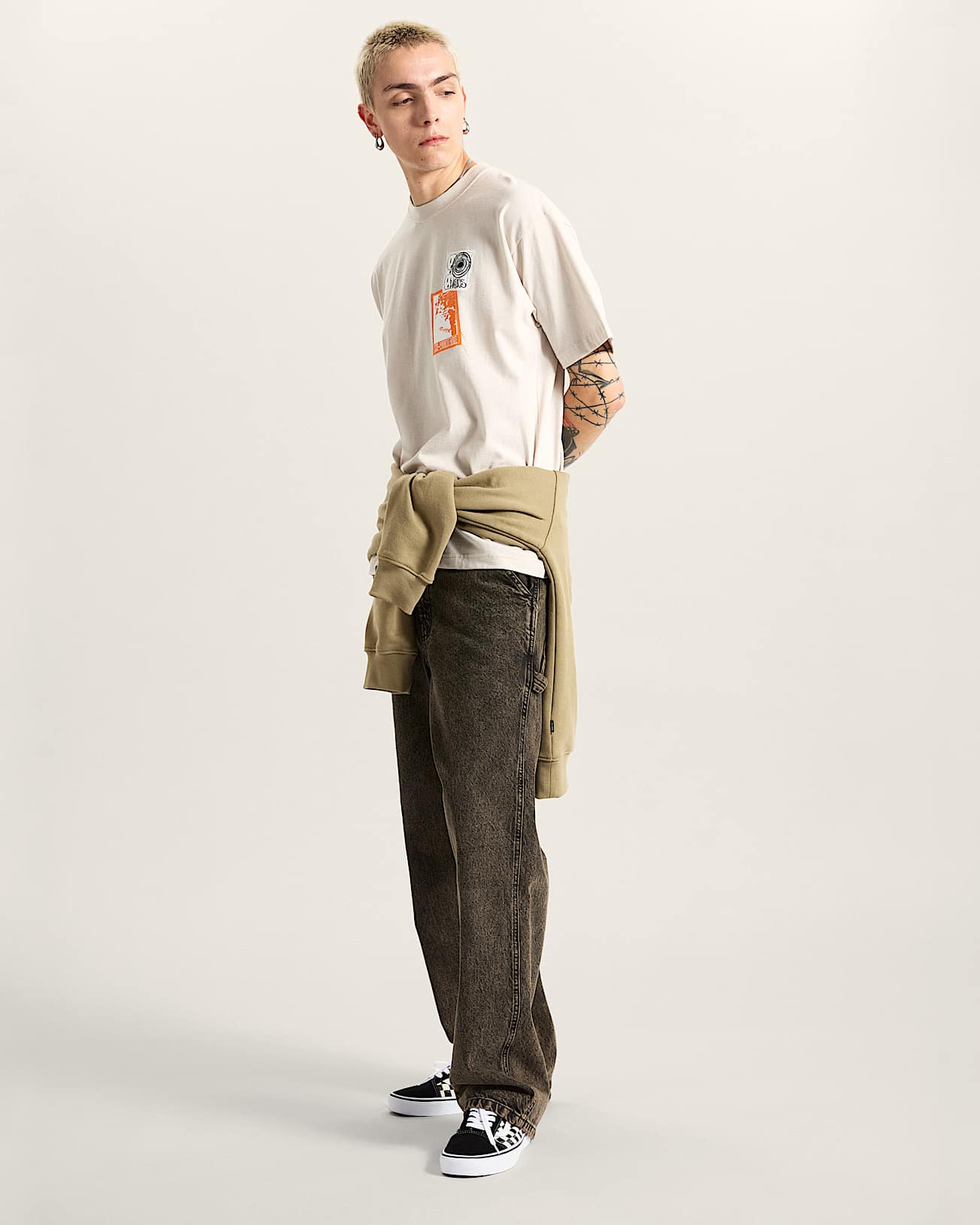 Punk Patch TShirt VANS Beige ALT4