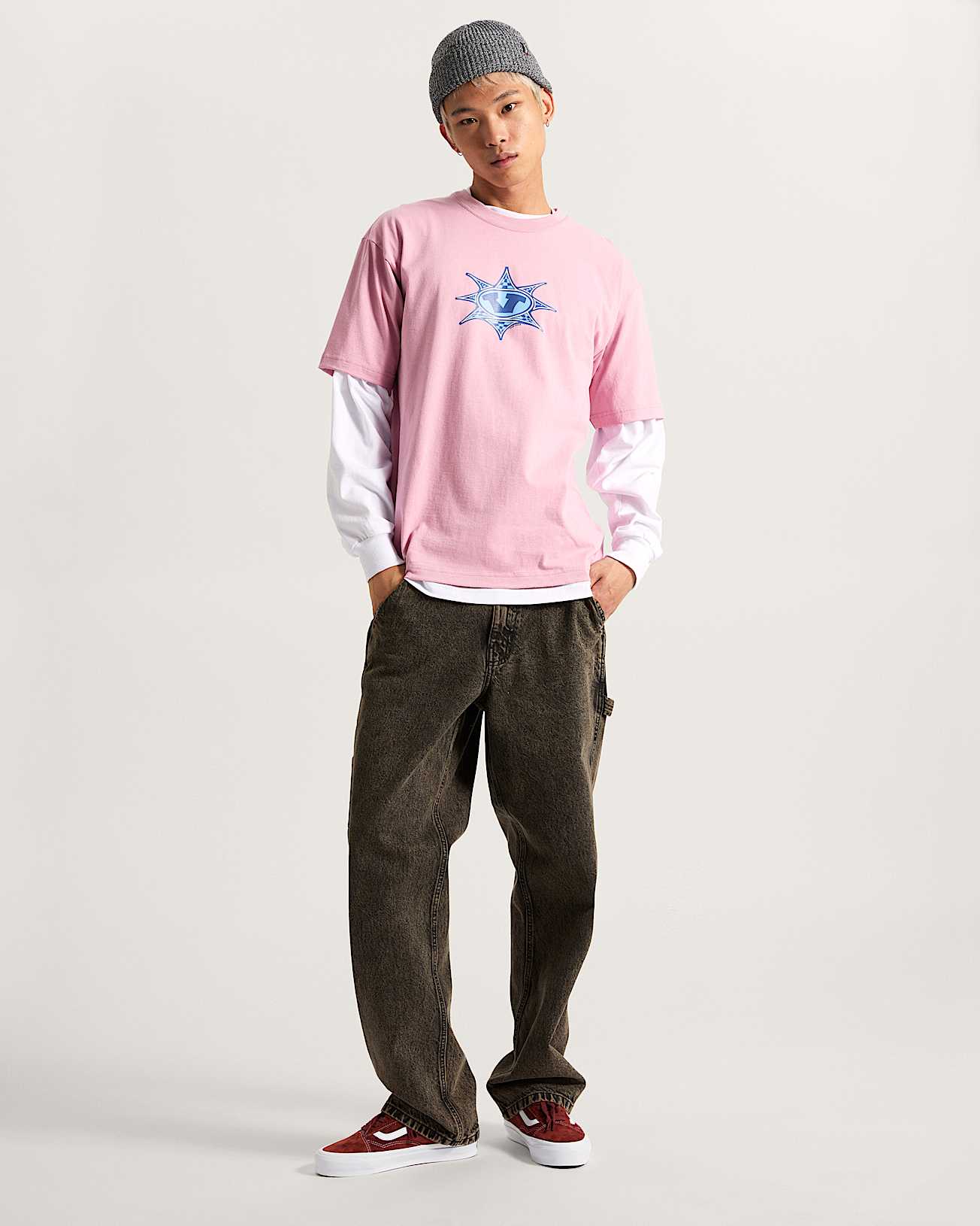 Star Checker TShirt VANS Rosa ALT4