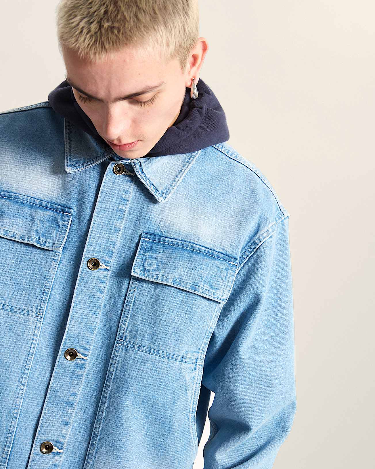 Premium Mcavoy Trucker Jacket VANS Blue ALT5