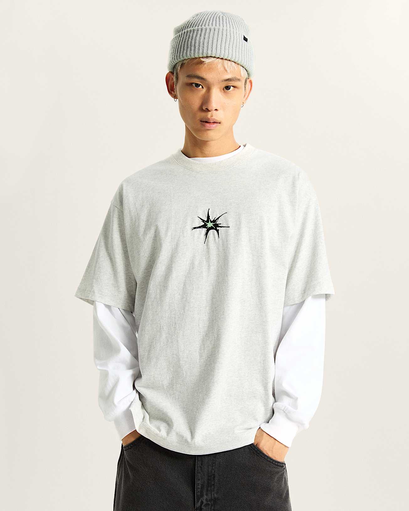 Skate Splatter TShirt VANS Grau ALT2