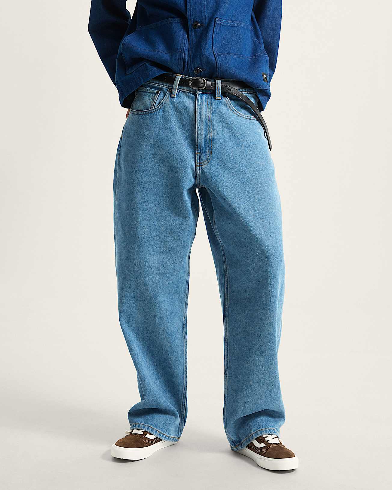 Pantalon en denim baggy Check-5 - 3
