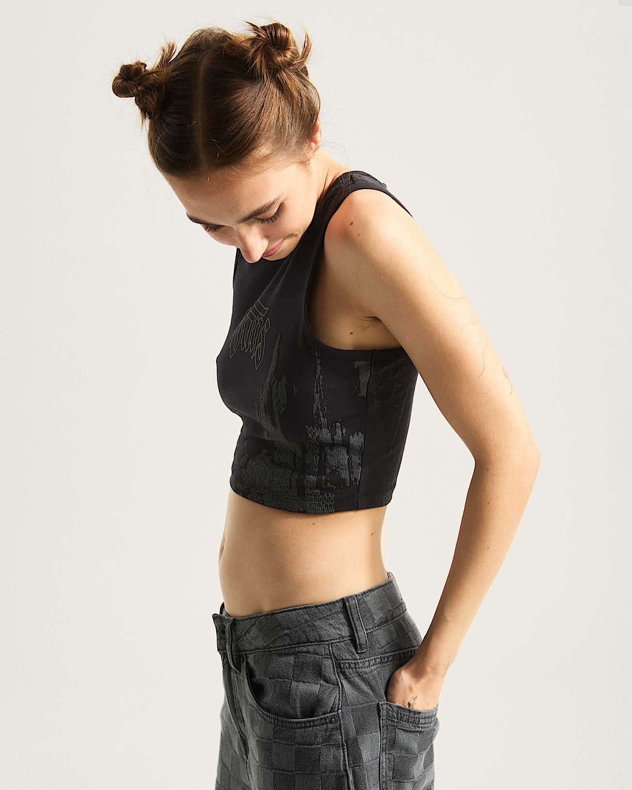 Monotonic tailliertes Tanktop VANS Schwarz ALT4